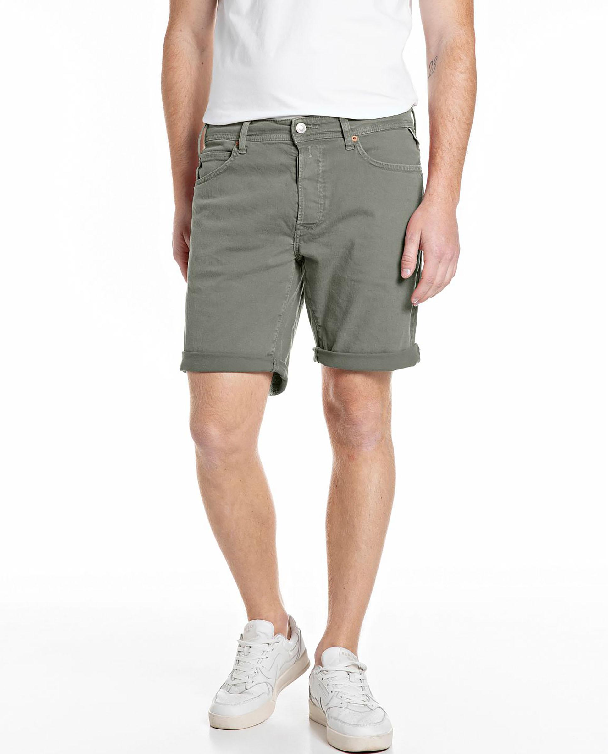 Replay - Bermuda de hombre tapered fit cinco bolsillos.