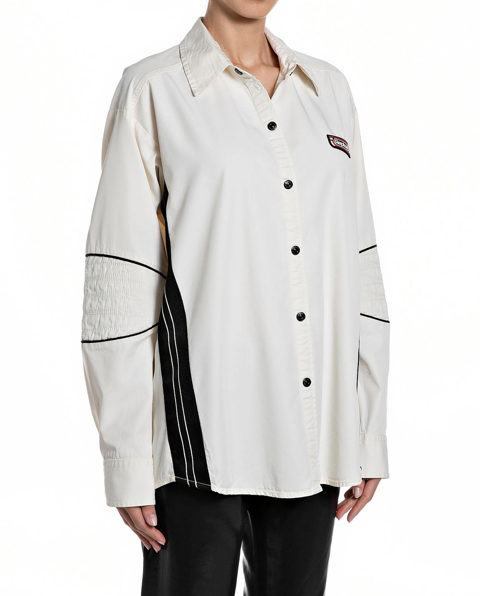 Camisa de mujer de manga larga con diseño moderno - Replay - Blanco / Negro Blanco / Negro-1