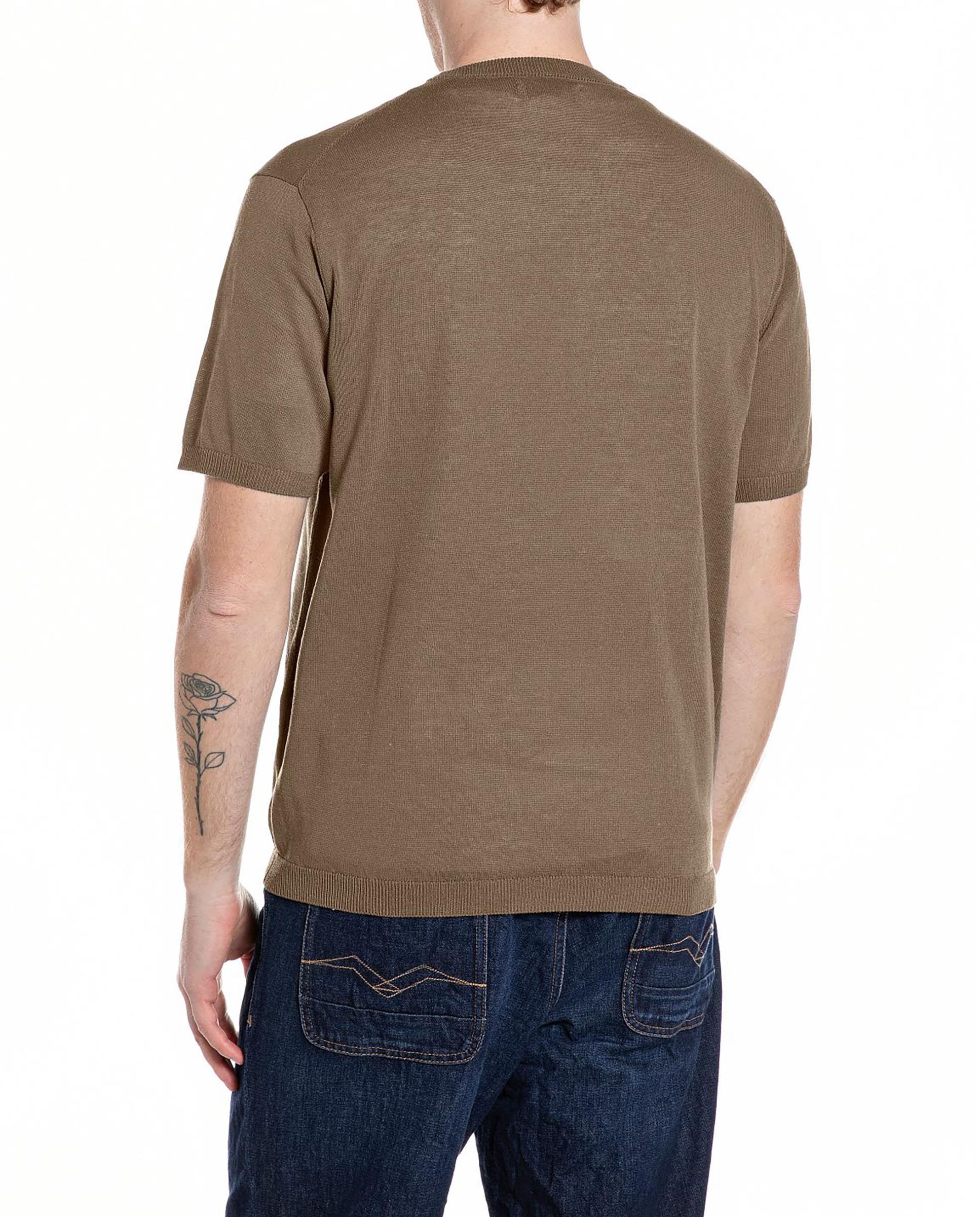 Jersey de hombre de cuello redondo y manga corta - Replay - Verde oscuro Verde oscuro-2