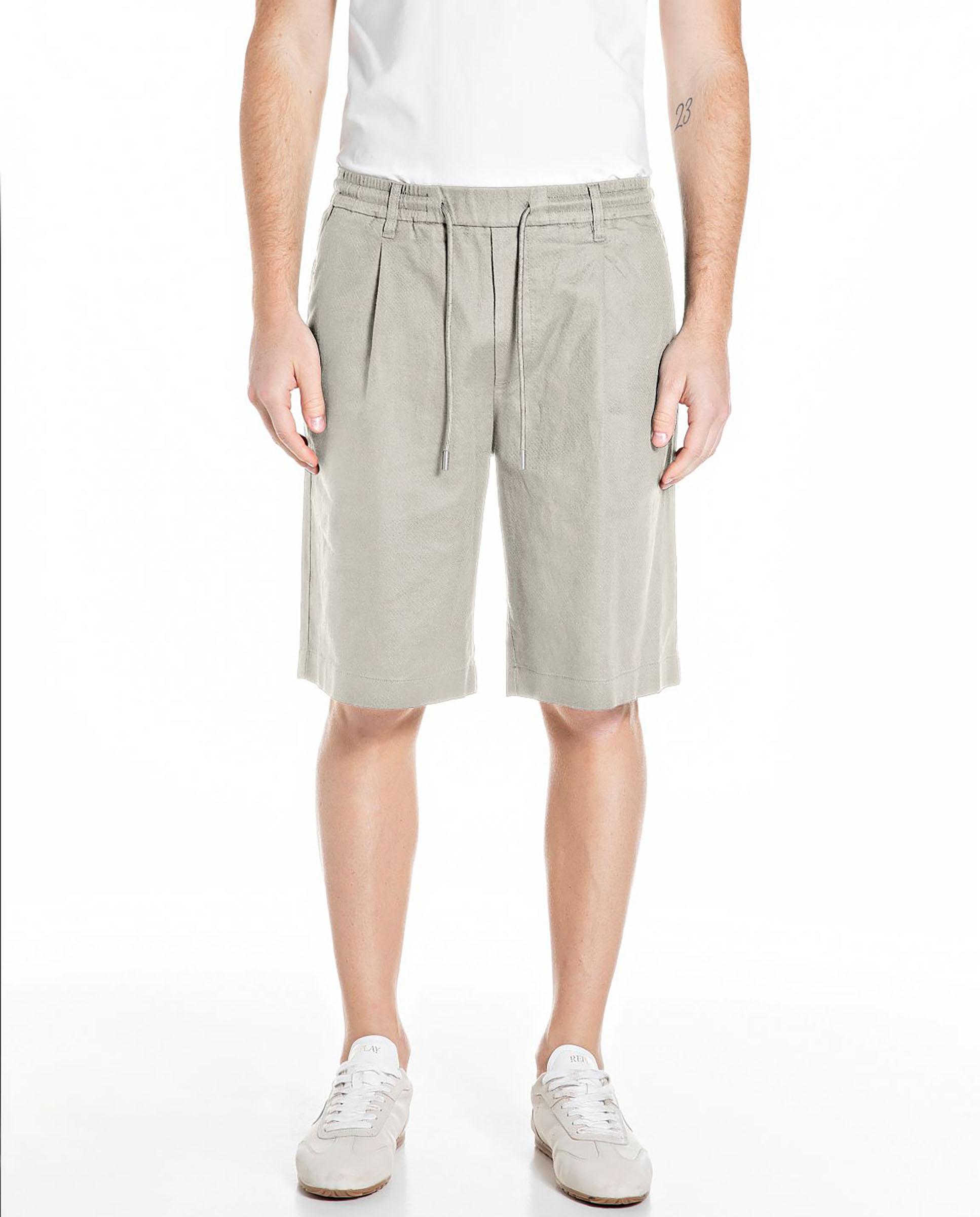 Replay - Bermuda de hombre regular fit con cordón.