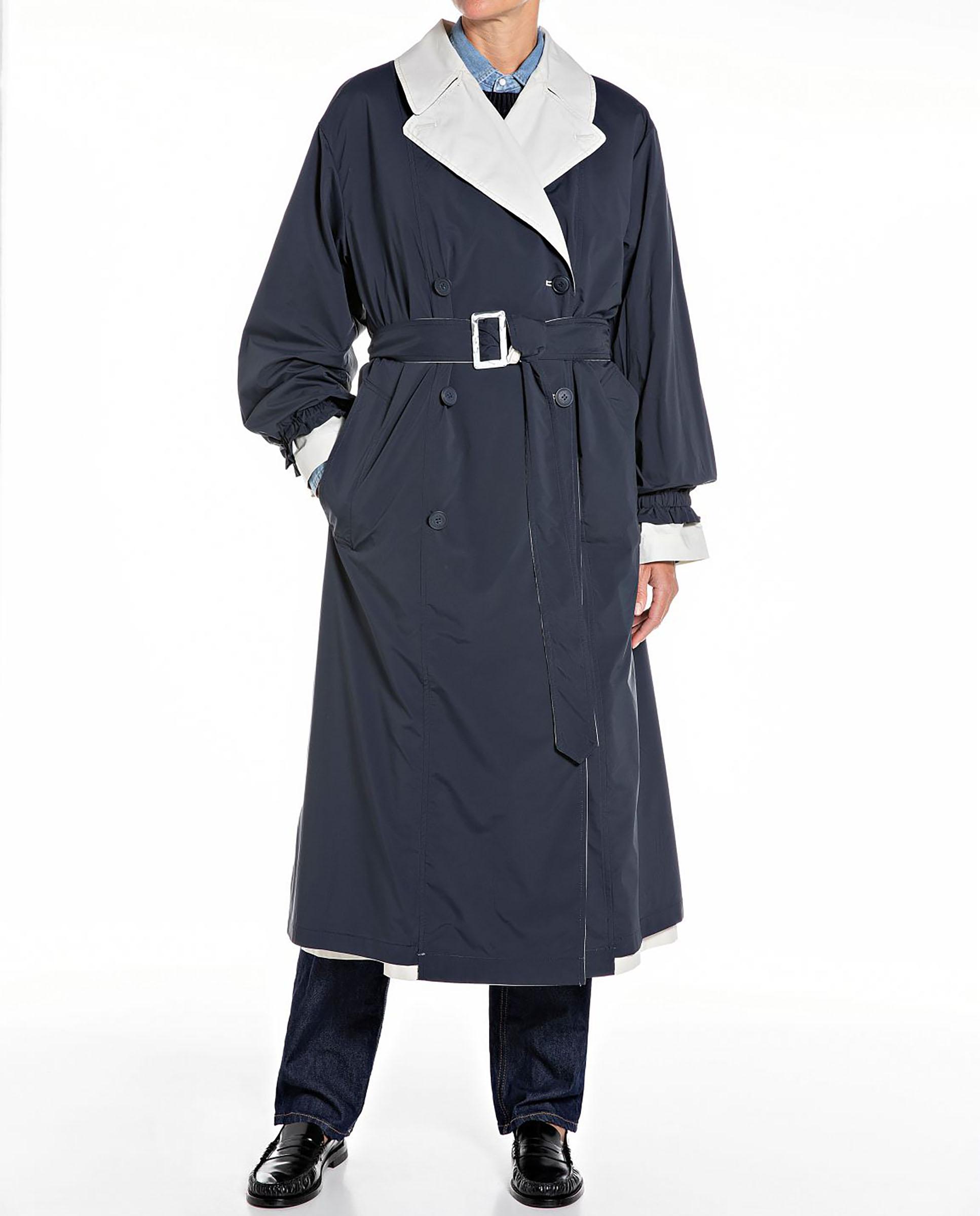 Gabardina de mujer reversible - Replay - Azul marino Azul marino-1