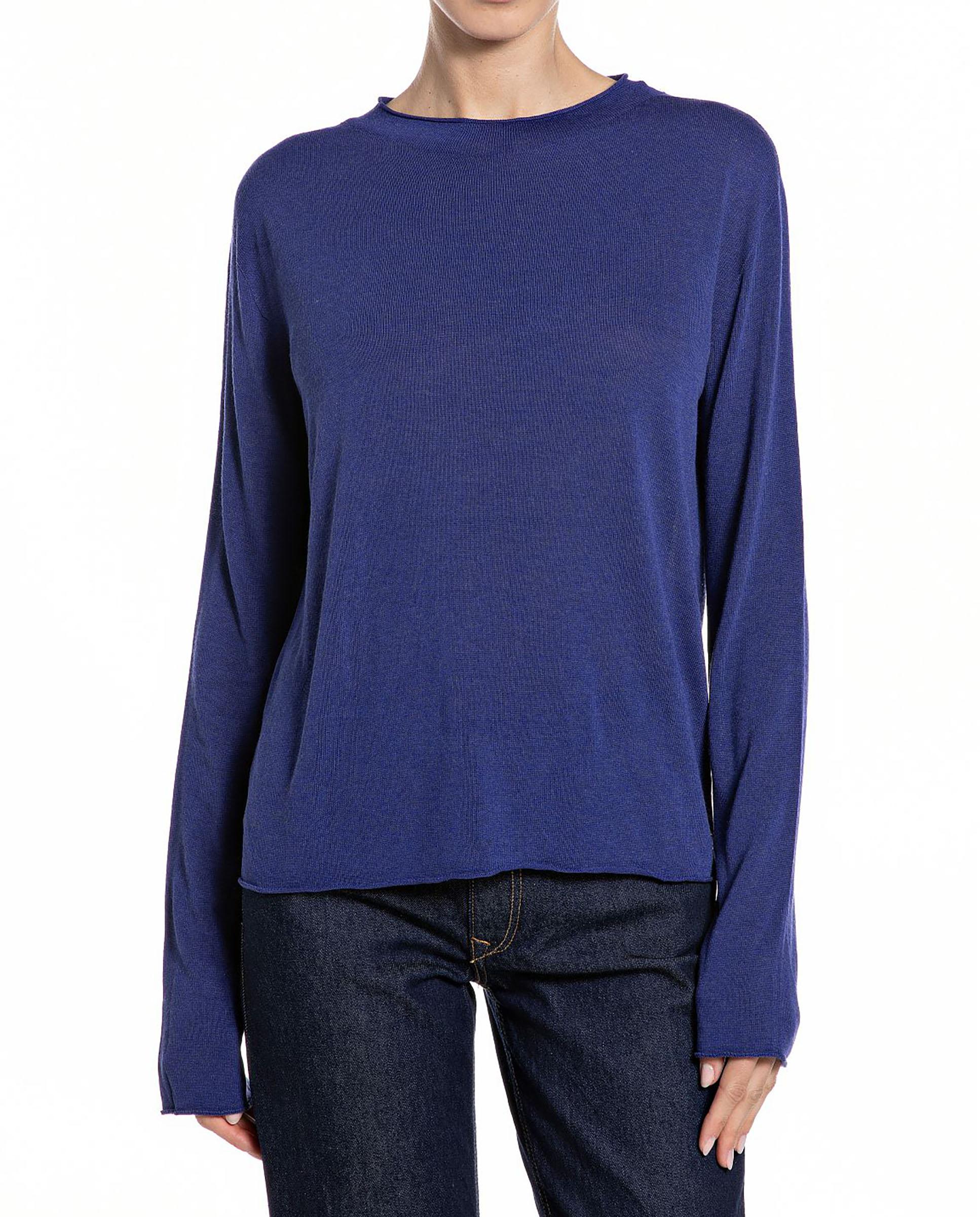 Replay - Jersey de mujer de punto fino con cuello redondo.