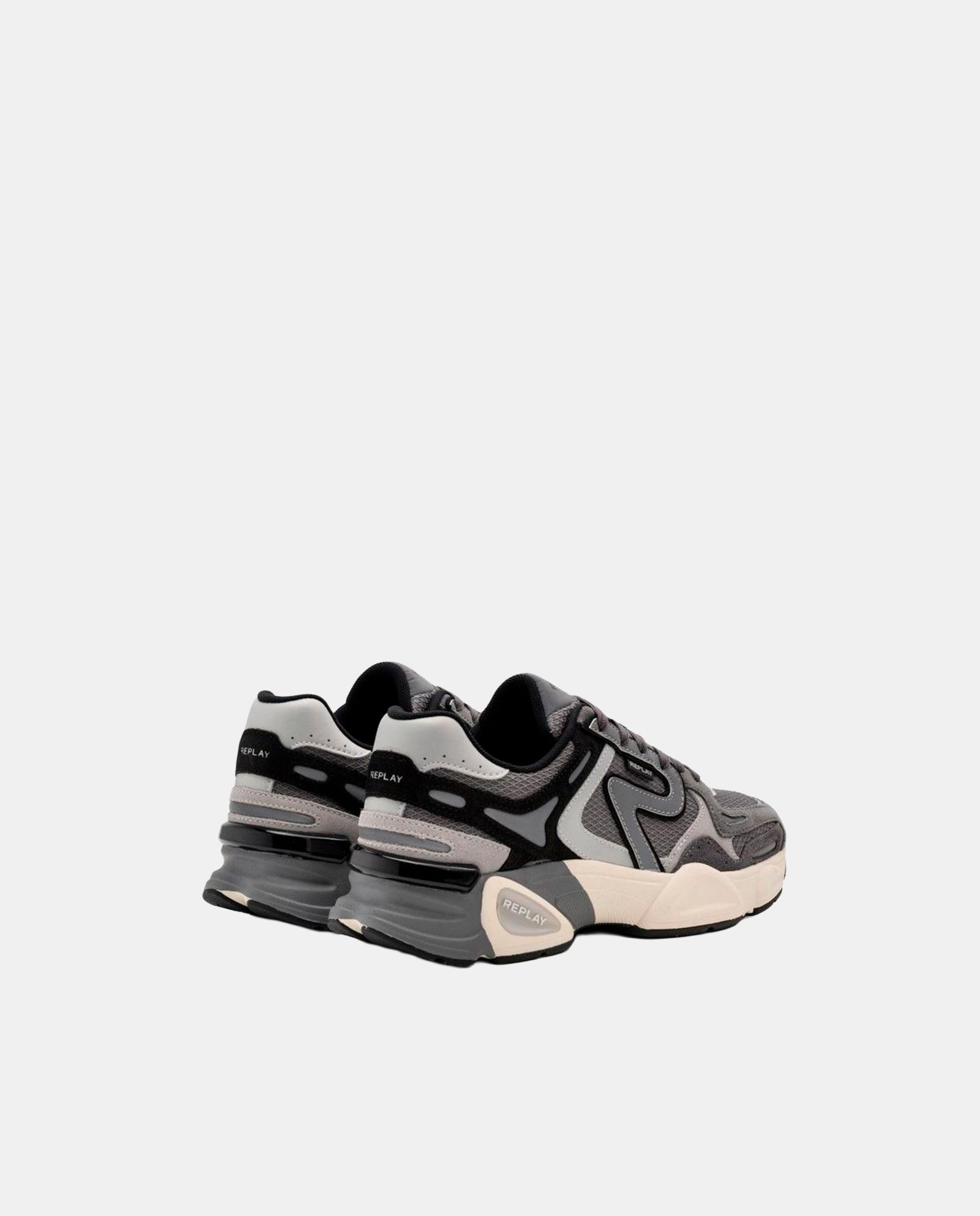 Zapatillas deportivas de hombre con cordones - Replay - Gris Gris-3