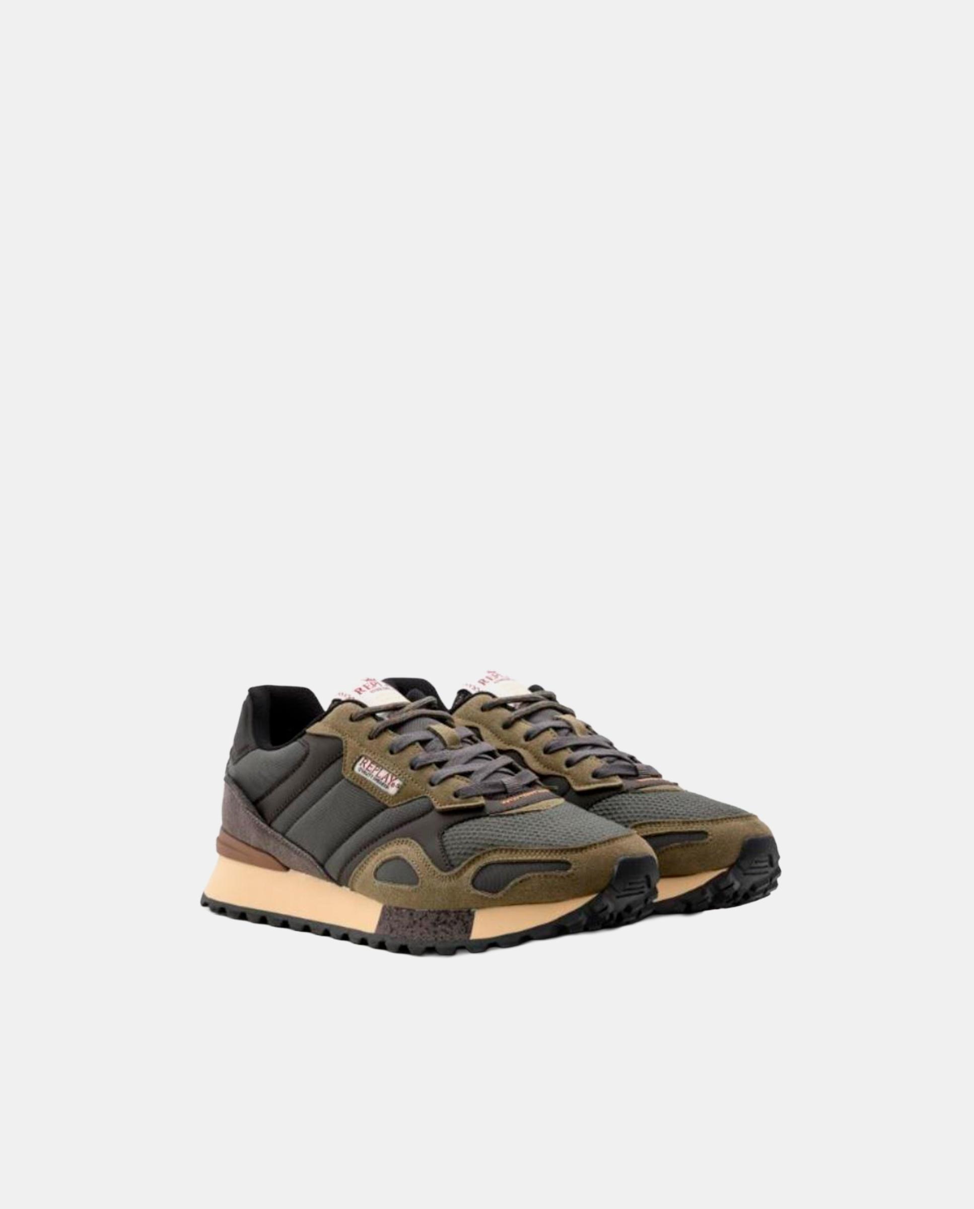 Zapatillas deportivas de hombre con cordones y detalle en la suela. - Replay - Gris Gris-3