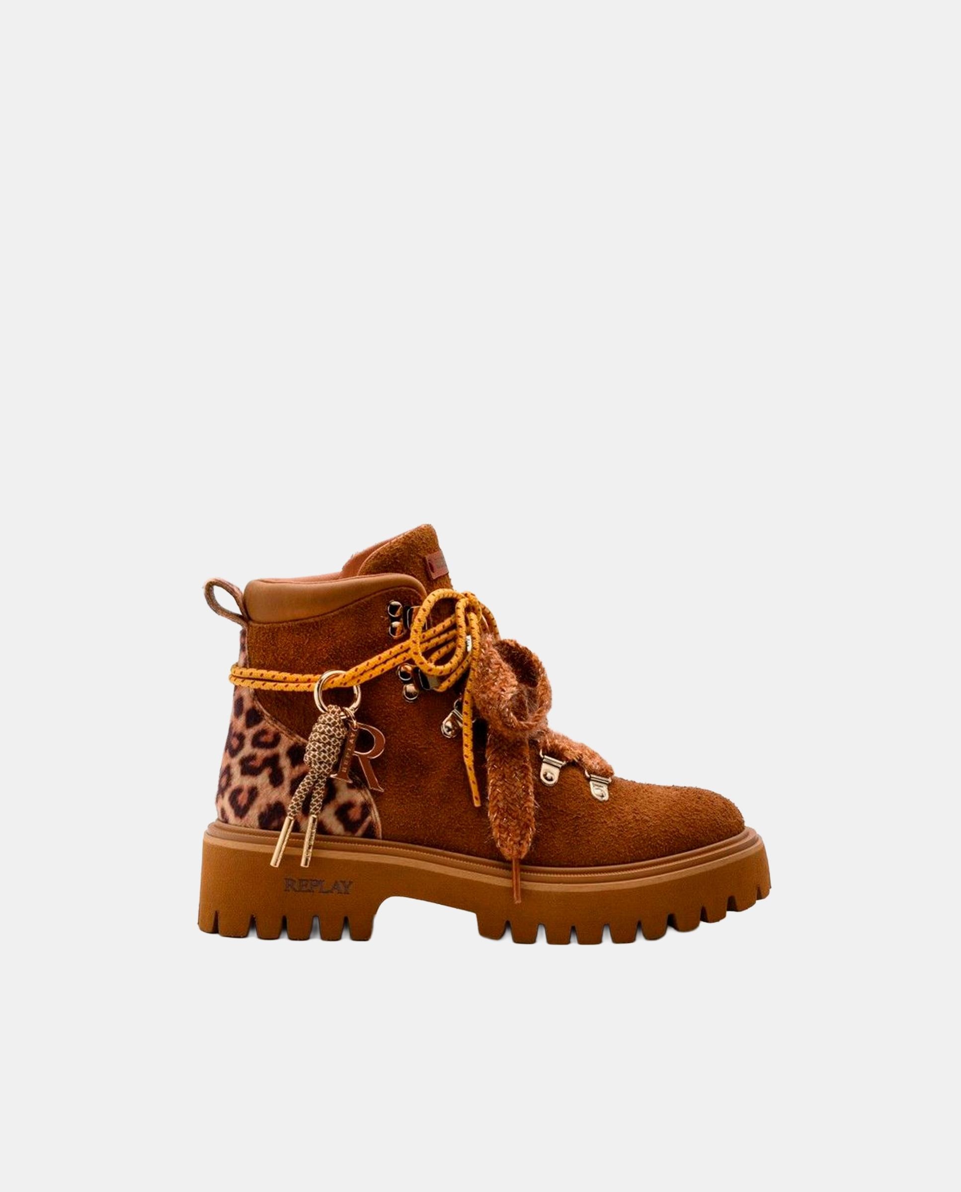 Imagen 1 de Botas militares de mujer con detalle en la parte trasera. - Replay - Camel Camel