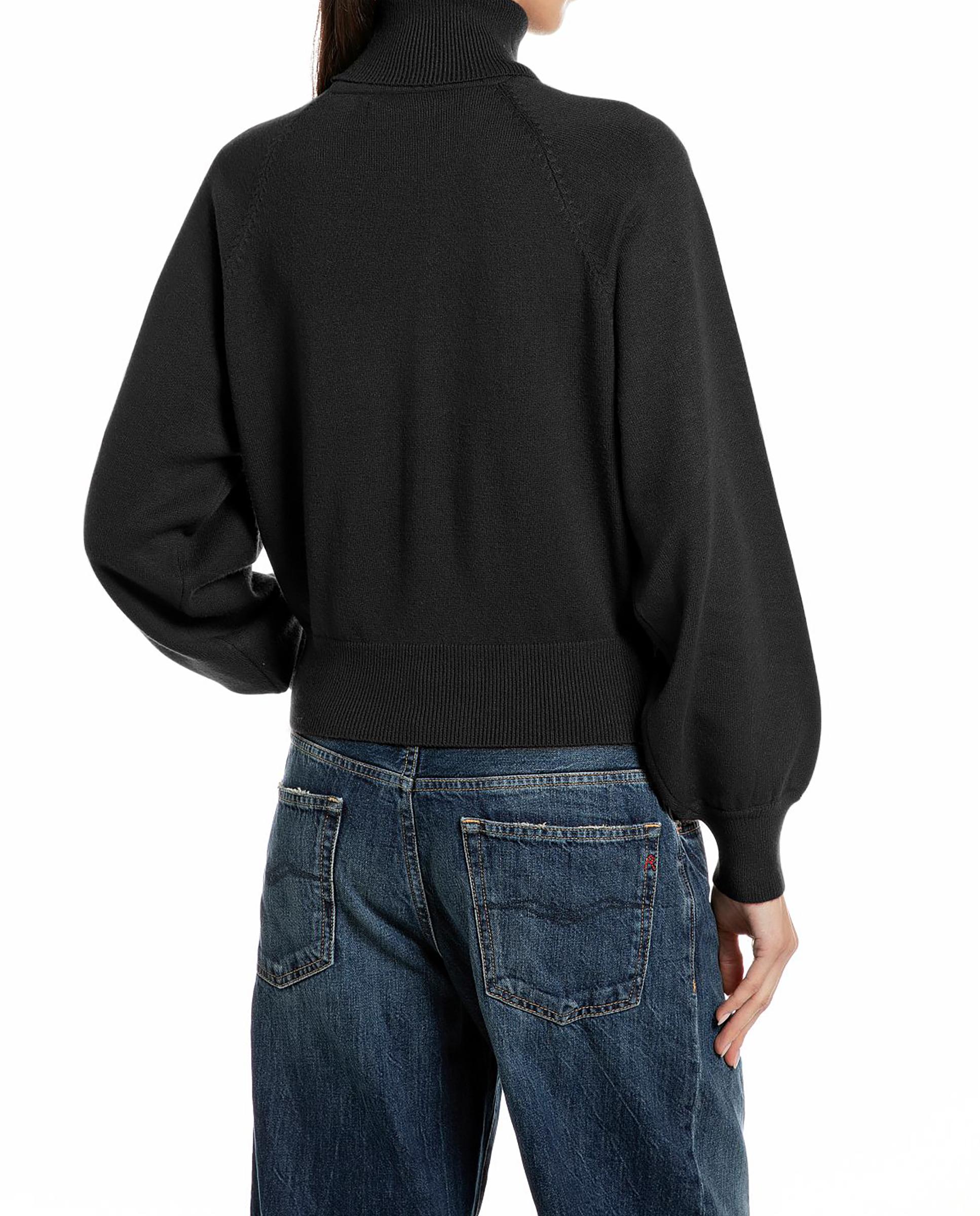 Imagen 2 de Jersey de mujer holgado de cuello alto - Replay - Negro Negro