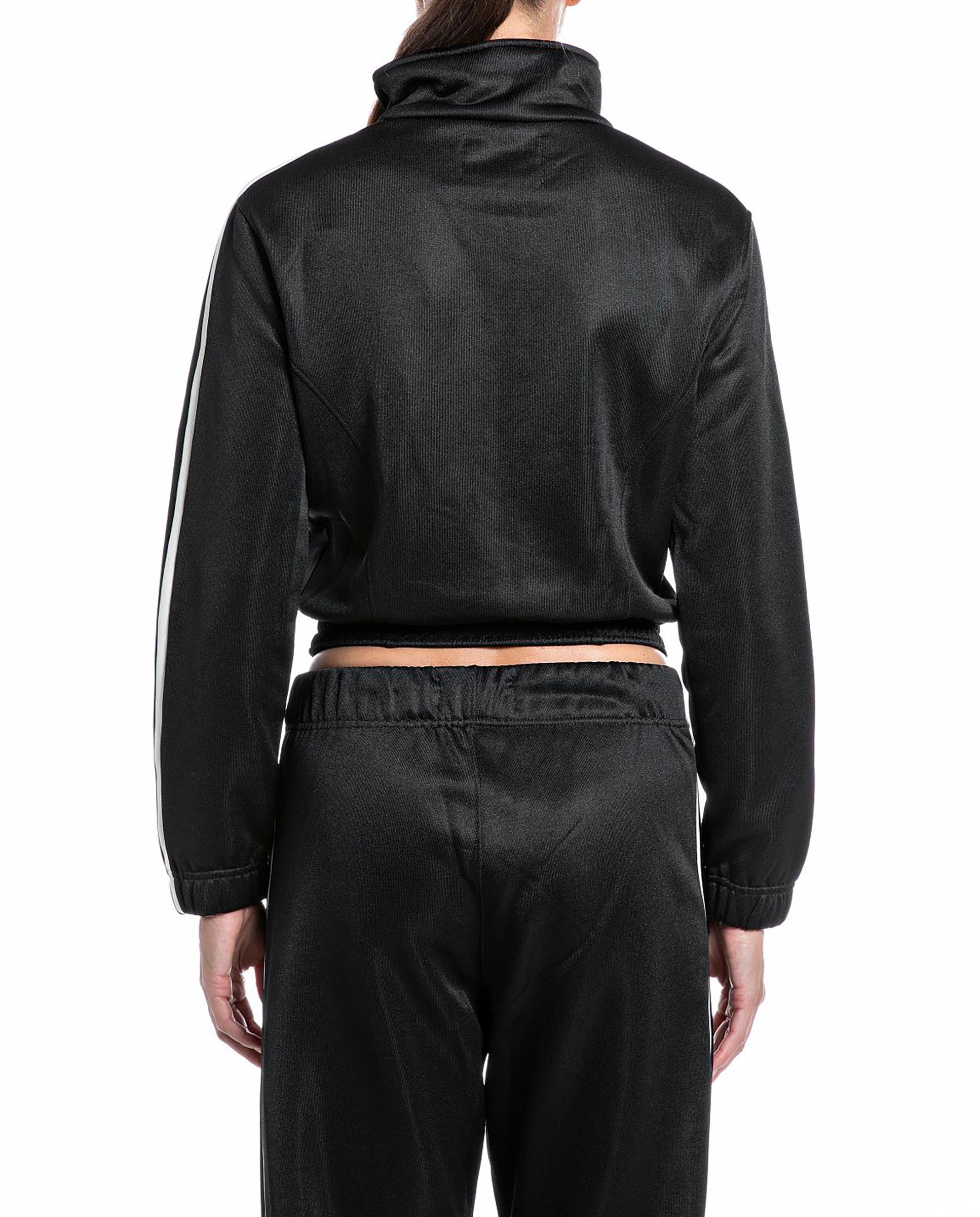 Sudadera de mujer cropped con cremallera y cuello alto - Replay - Negro Negro-2