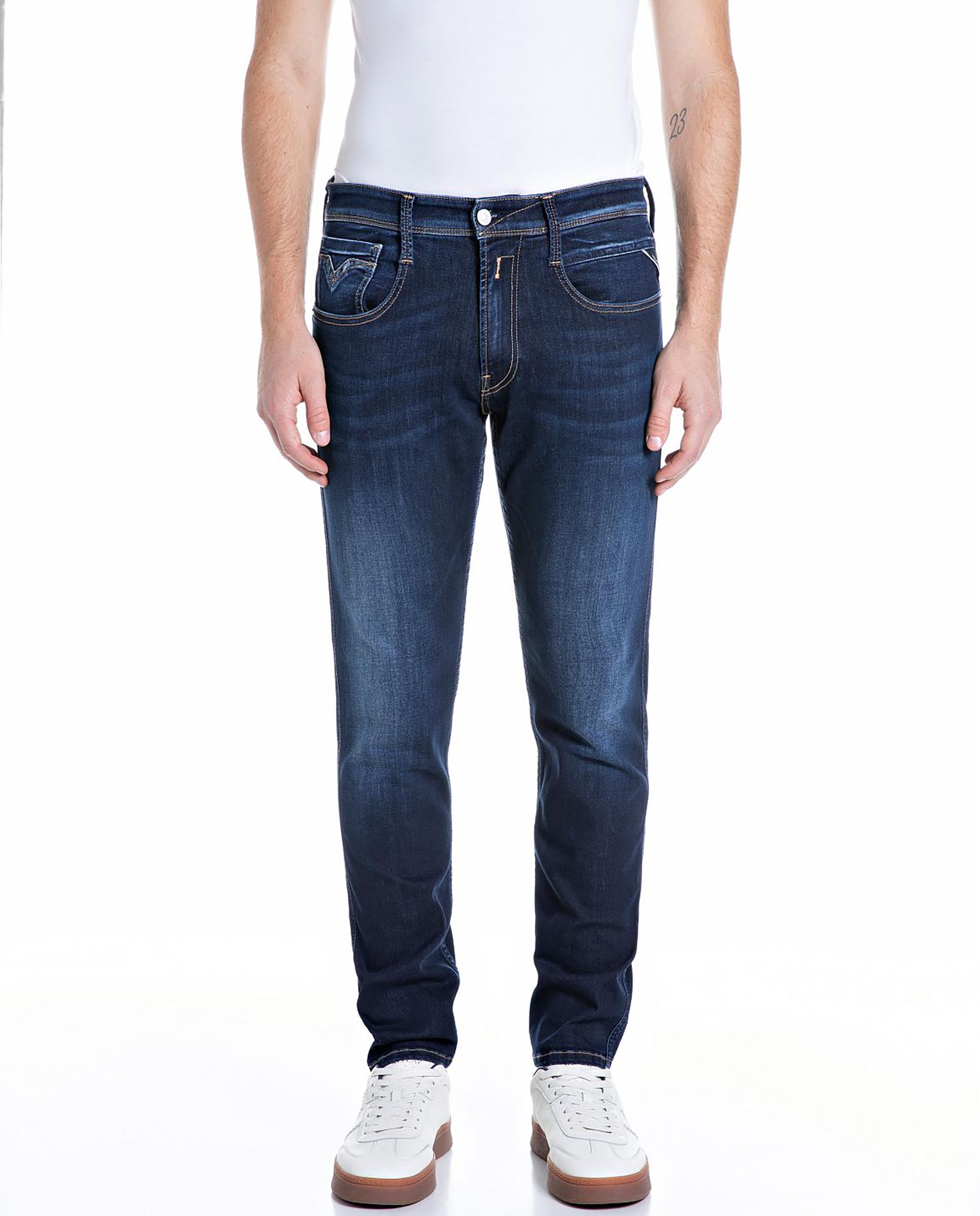 Imagen 1 de Vaqueros de hombre slim con cinco bolsillos Azul oscuro