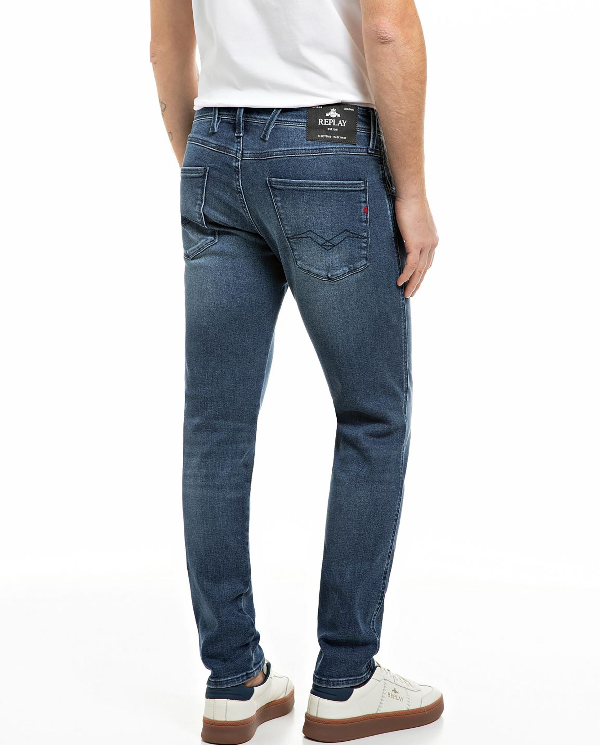 Vaqueros de hombre slim con cinco bolsillos - Replay - Azul Azul-2