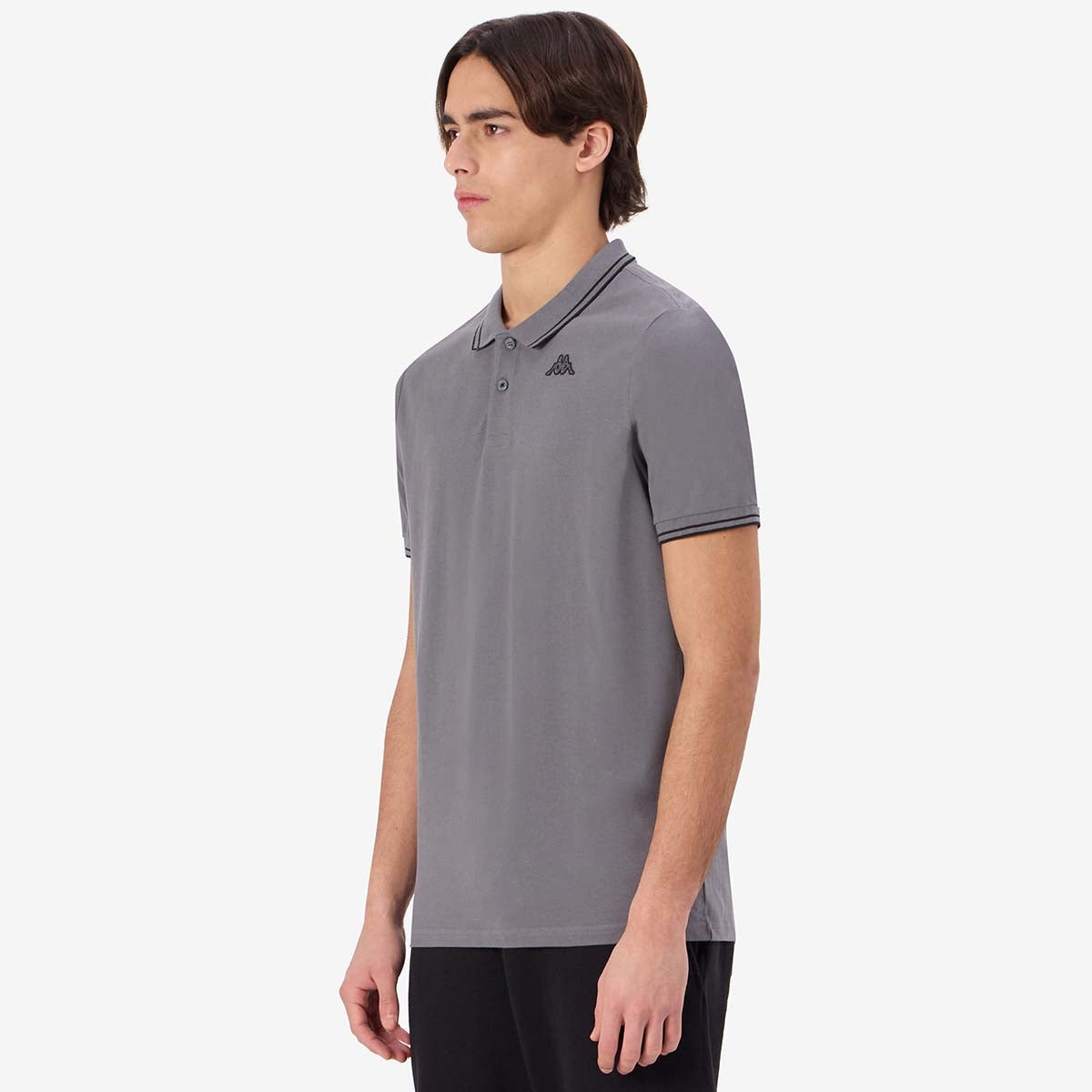 Polo de hombre Ezio2 Kappa - Gris Gris-2