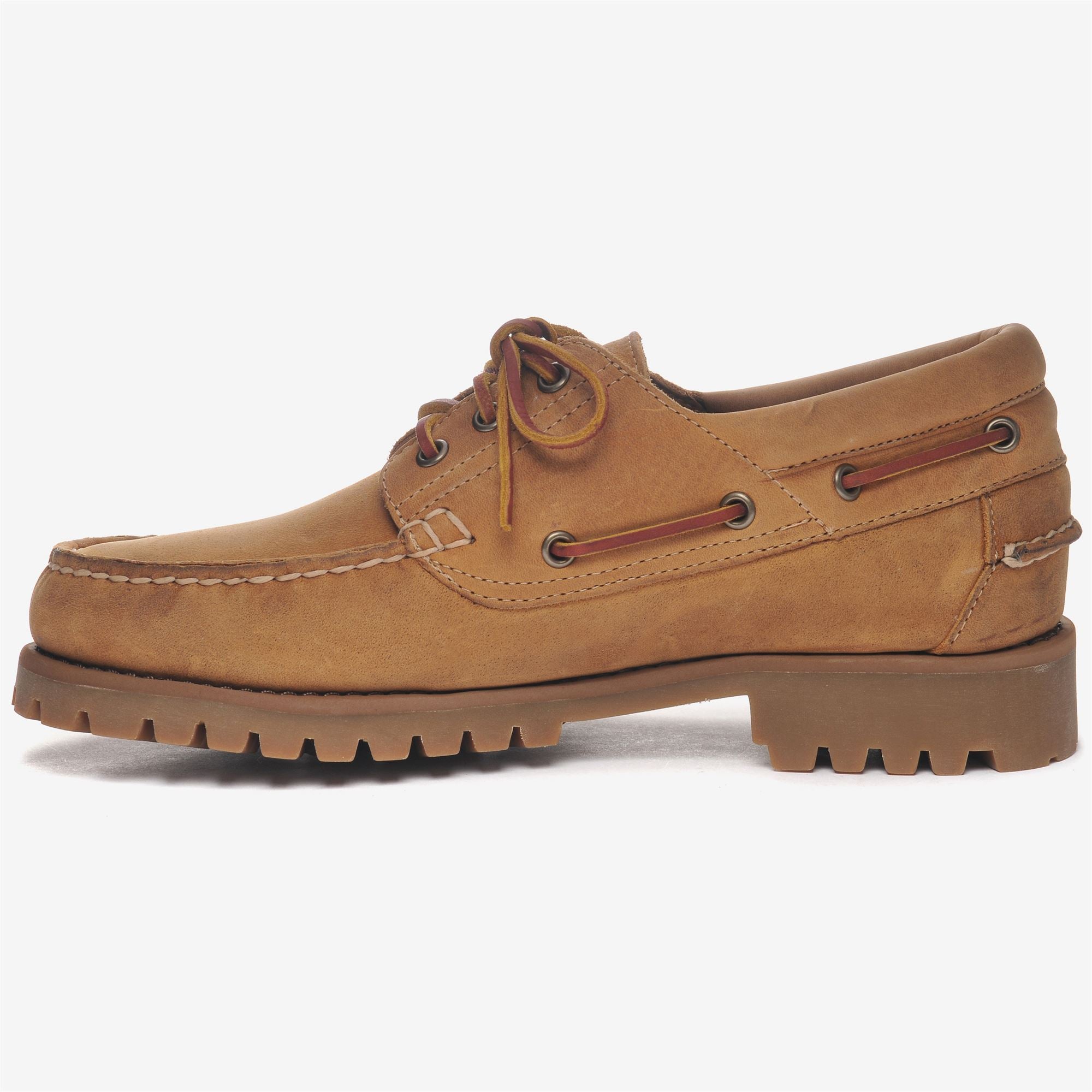Náuticos de hombre de piel con cordones - Sebago - Marrón Marrón-2