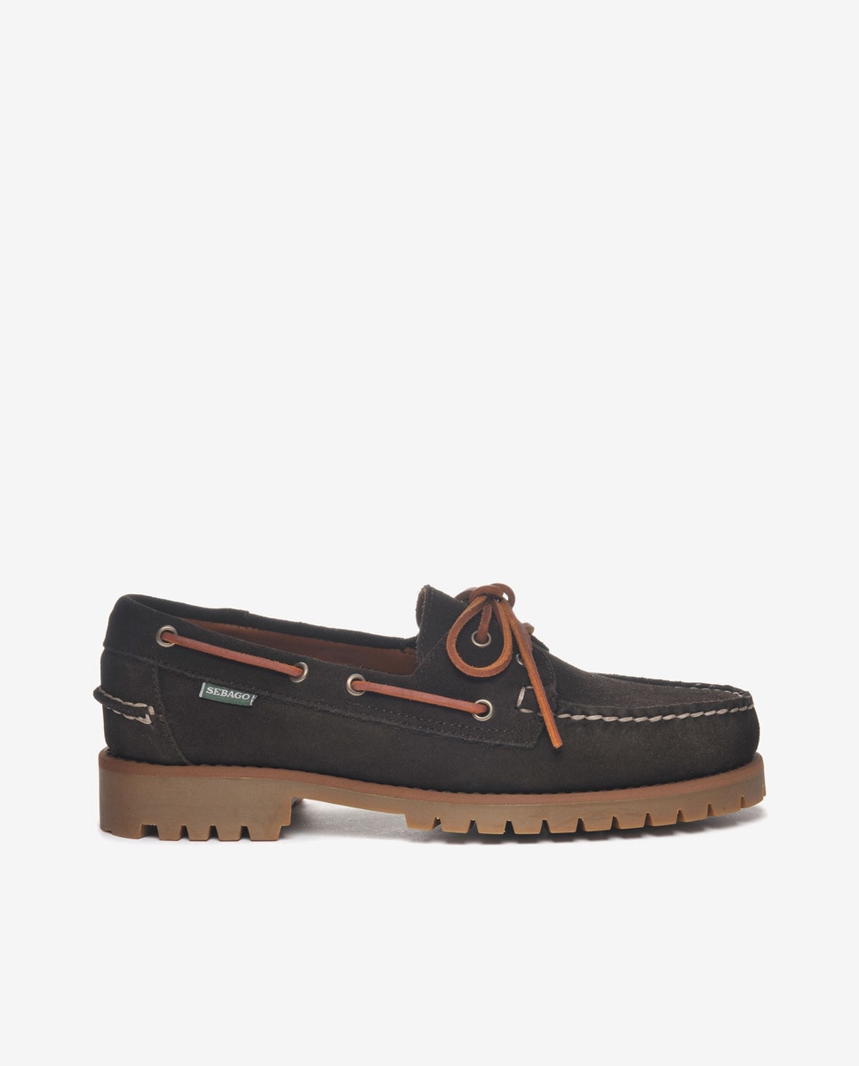 Náuticos de hombre de ante con cordones - Sebago - Marrón Marrón-1