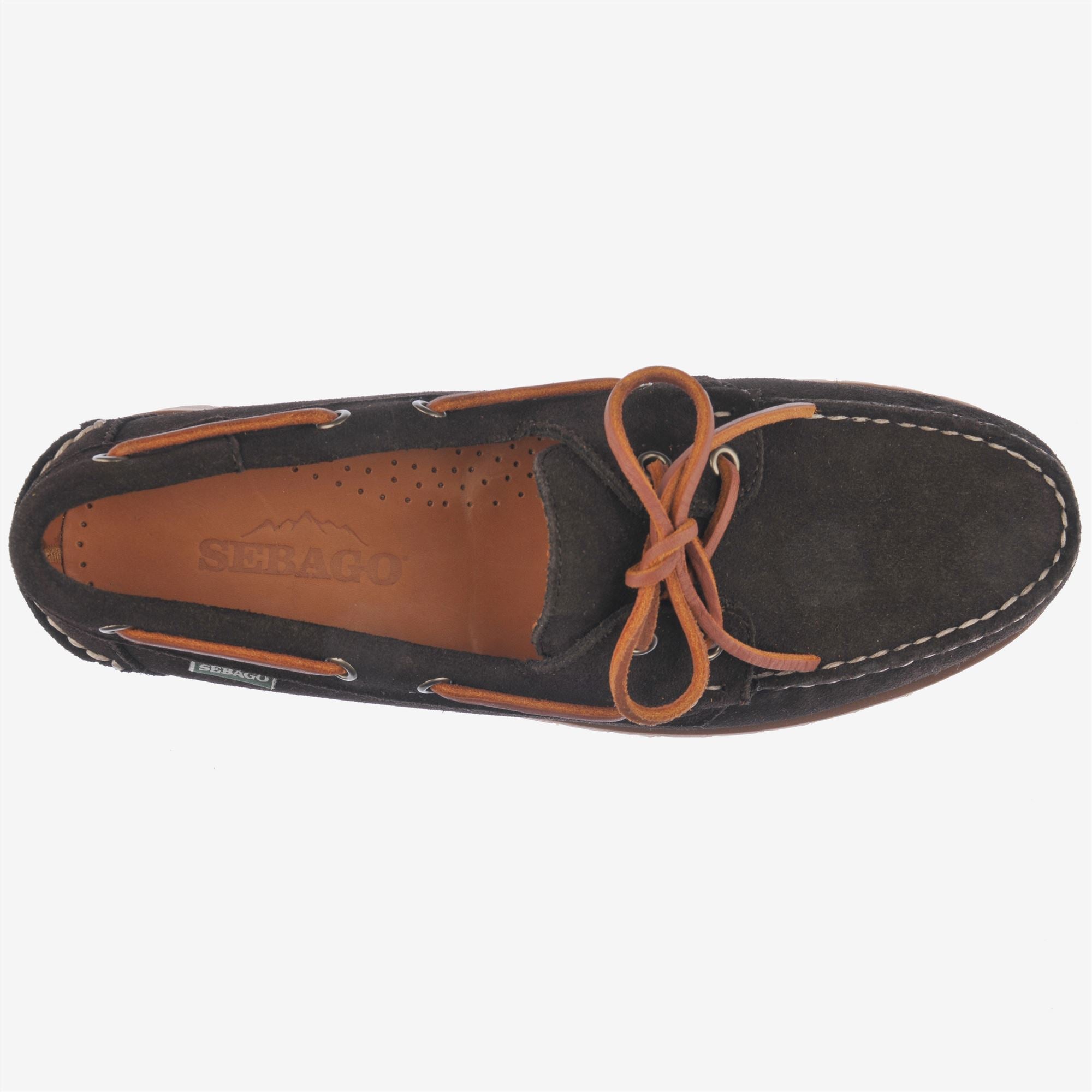 Náuticos de hombre de ante con cordones - Sebago - Marrón Marrón-4