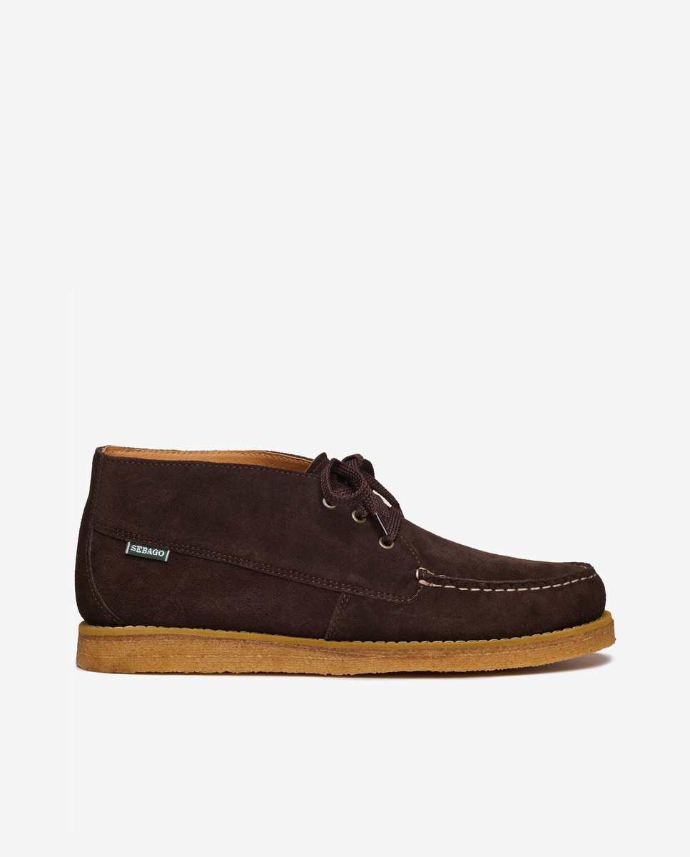Imagen 1 de Botas tipo desert de hombre de ante con cordones Marrón
