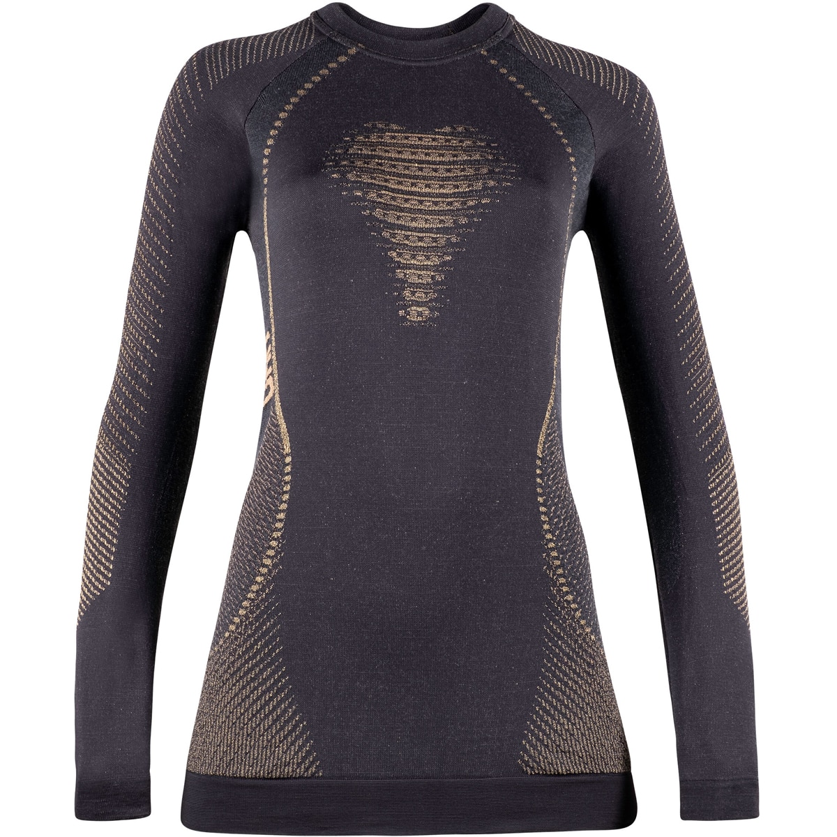 Imagen 0 de Camiseta térmica de mujer Fusyon Cashm 20 UYN Negro / Natural