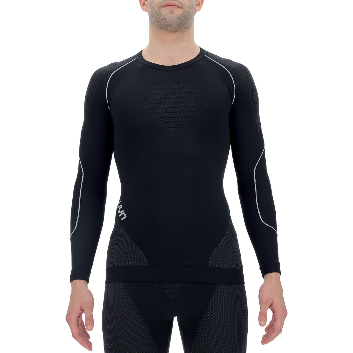 Imagen 0 de Camiseta térmica de hombre Evolutyon UYN Negro / Blanco