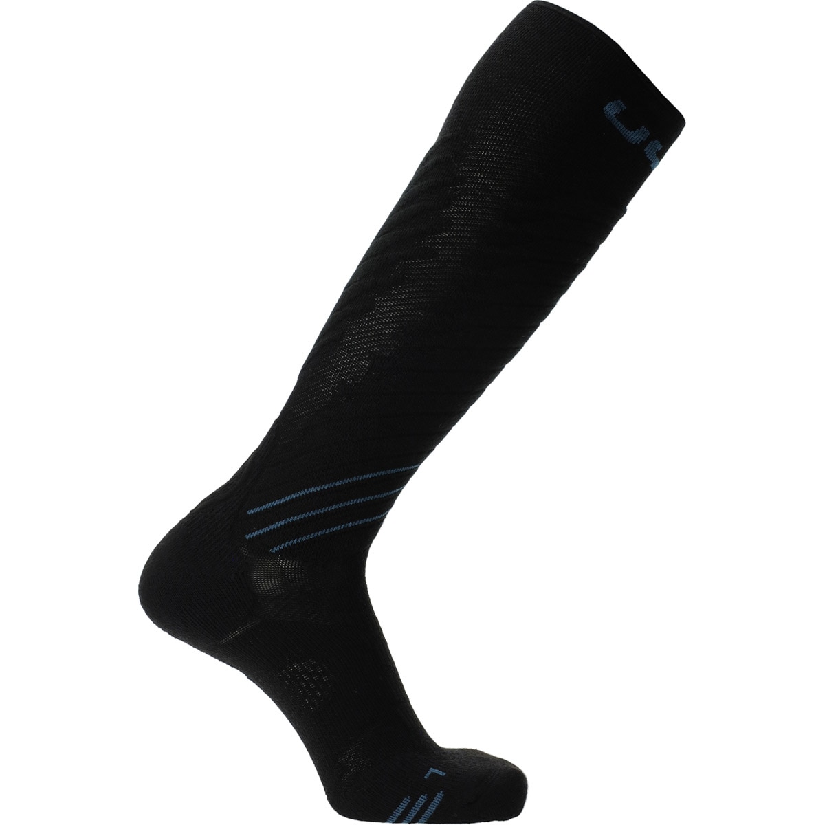 Calcetines de esquí de hombre One Comfort Fit UYN - Negro / Azul Negro / Azul-2