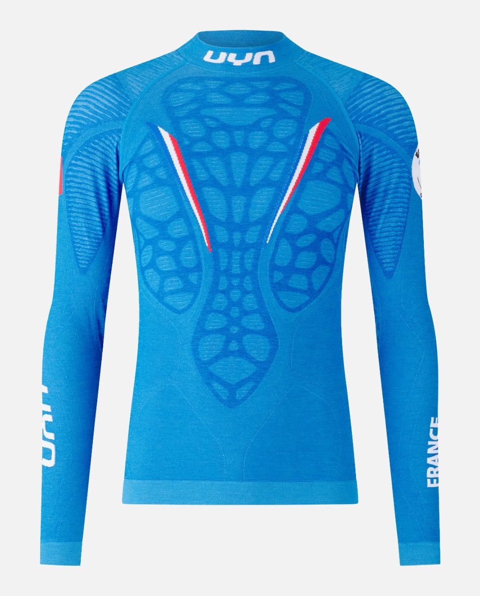 UYN Camiseta térmica de hombre NATYON BIOM SHI LONG_SL TURT N Azul