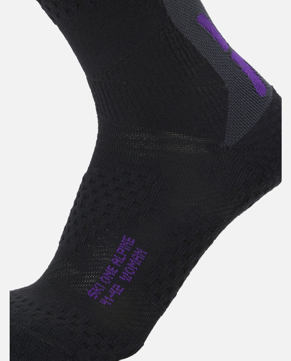 Imagen 4 de Calcetines de esquí de mujer SKI ONE ALPINE MERINO Uyn - Negro Negro