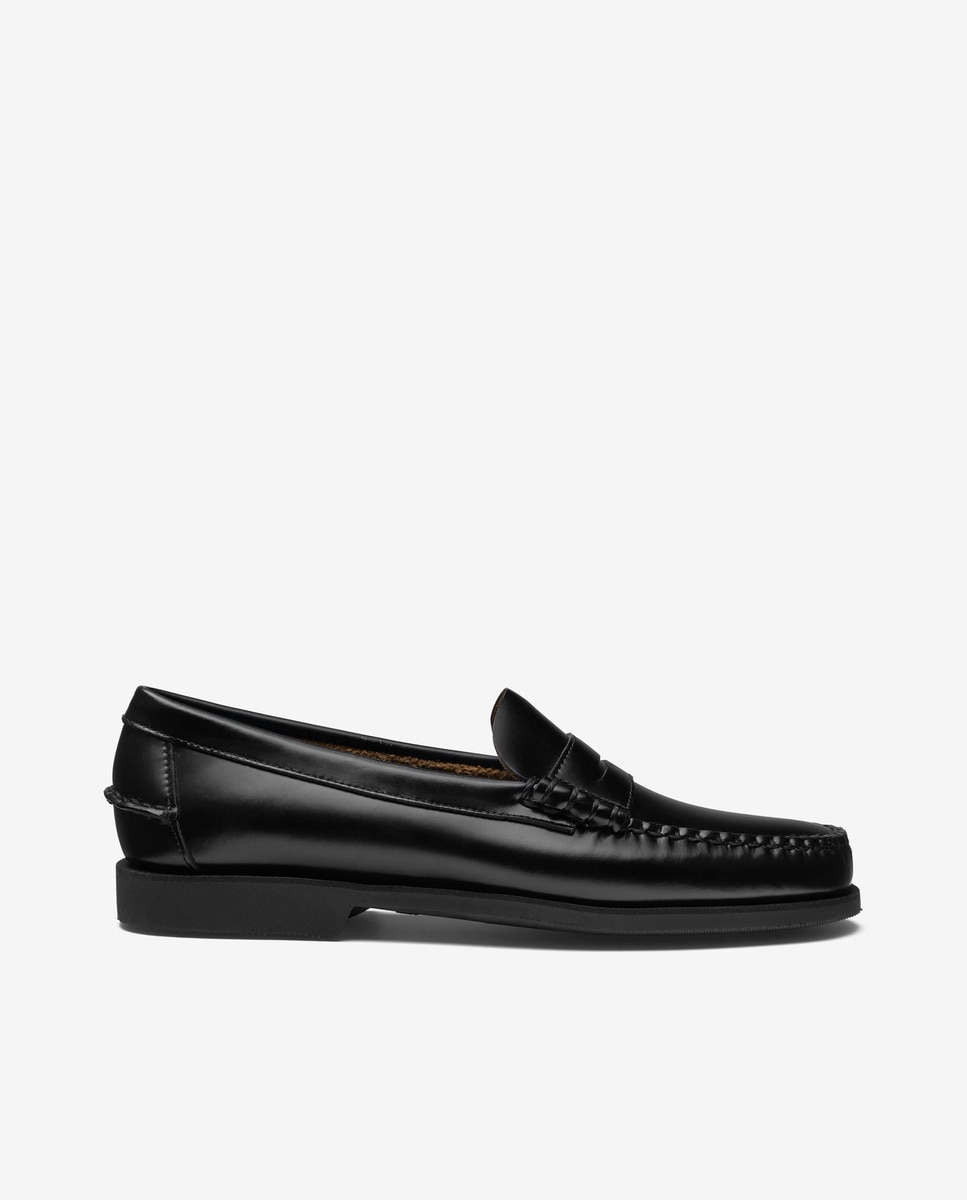 Mocasin de mujer en piel con suela de goma - Sebago - Negro Negro-1