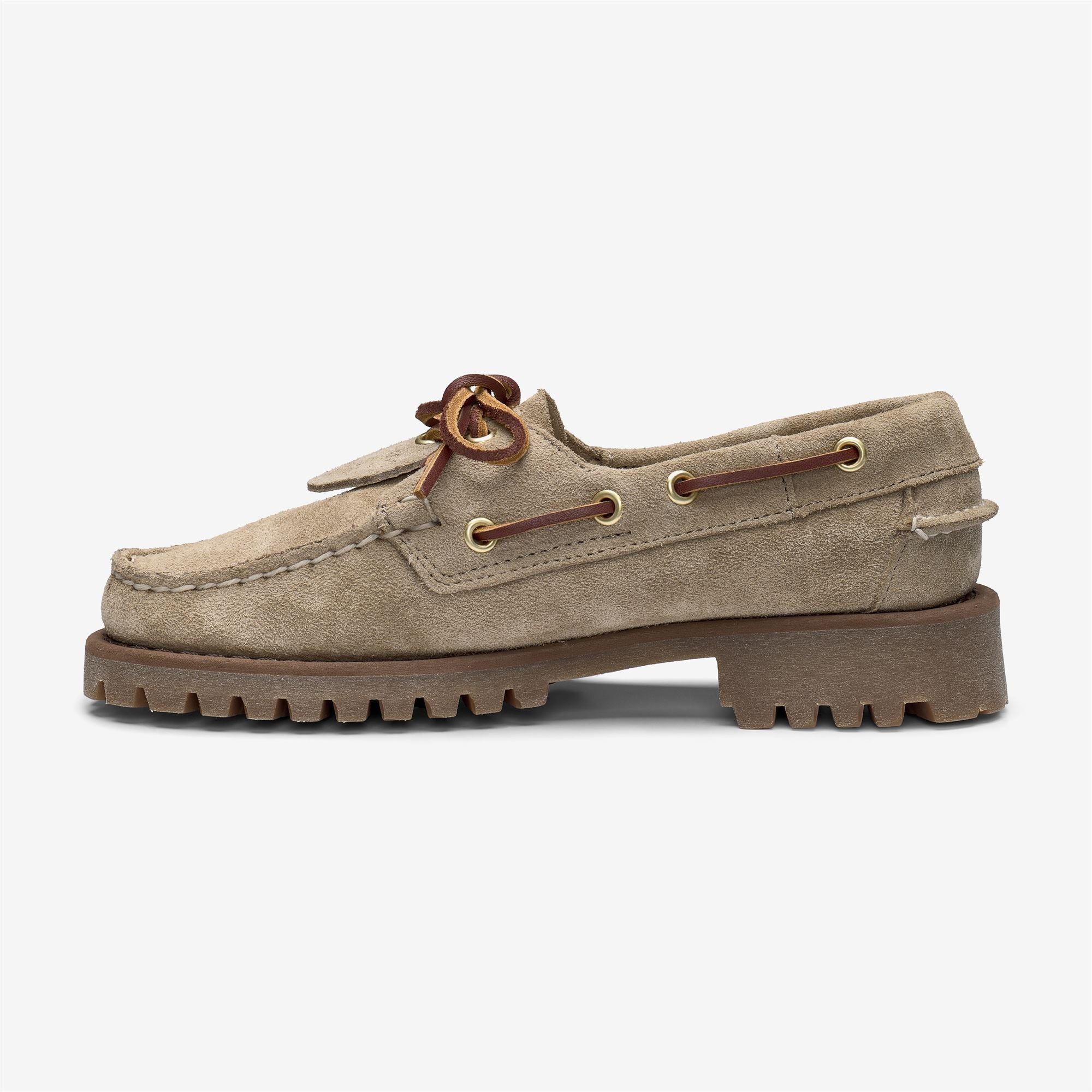 Imagen 2 de Náuticos de mujer de ante con cordones - Sebago - Beige Beige