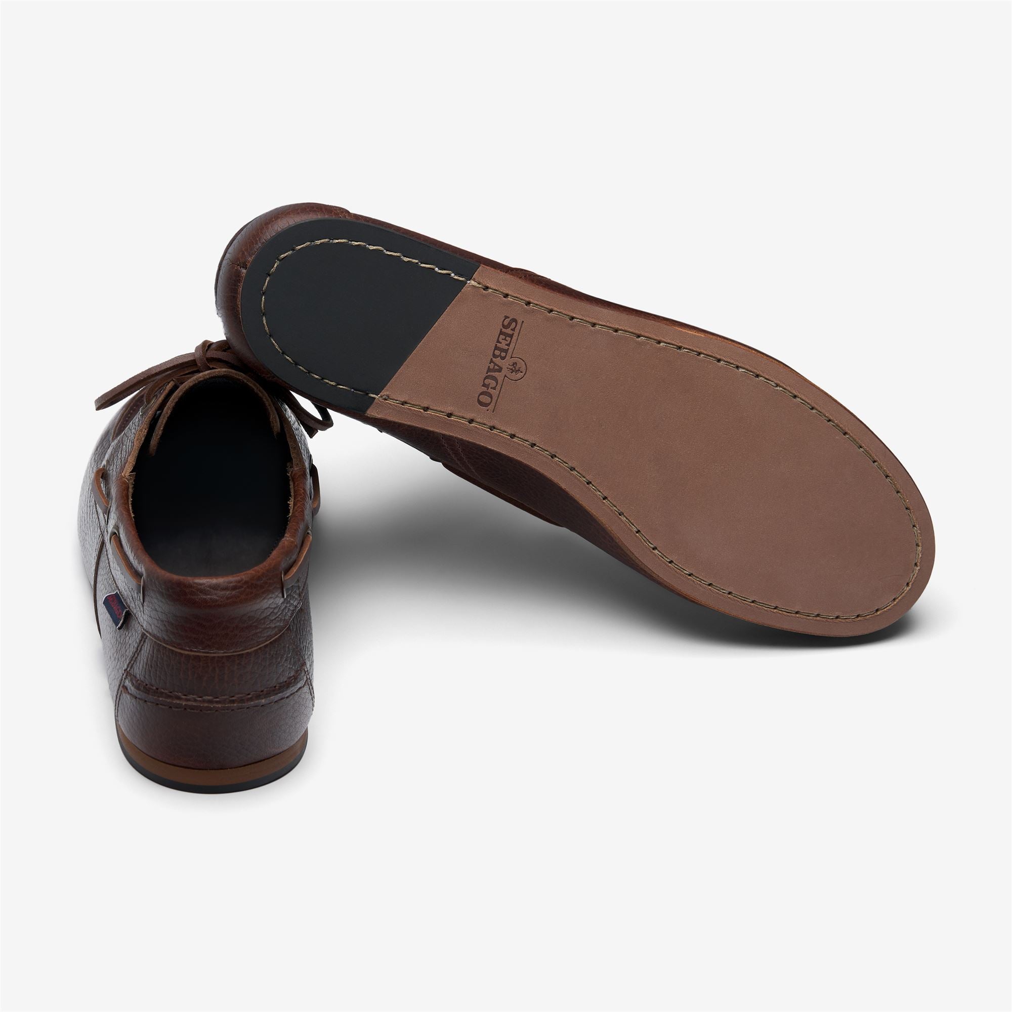 Imagen 4 de Náuticos de hombre de piel con cordones - Sebago - Marrón Marrón