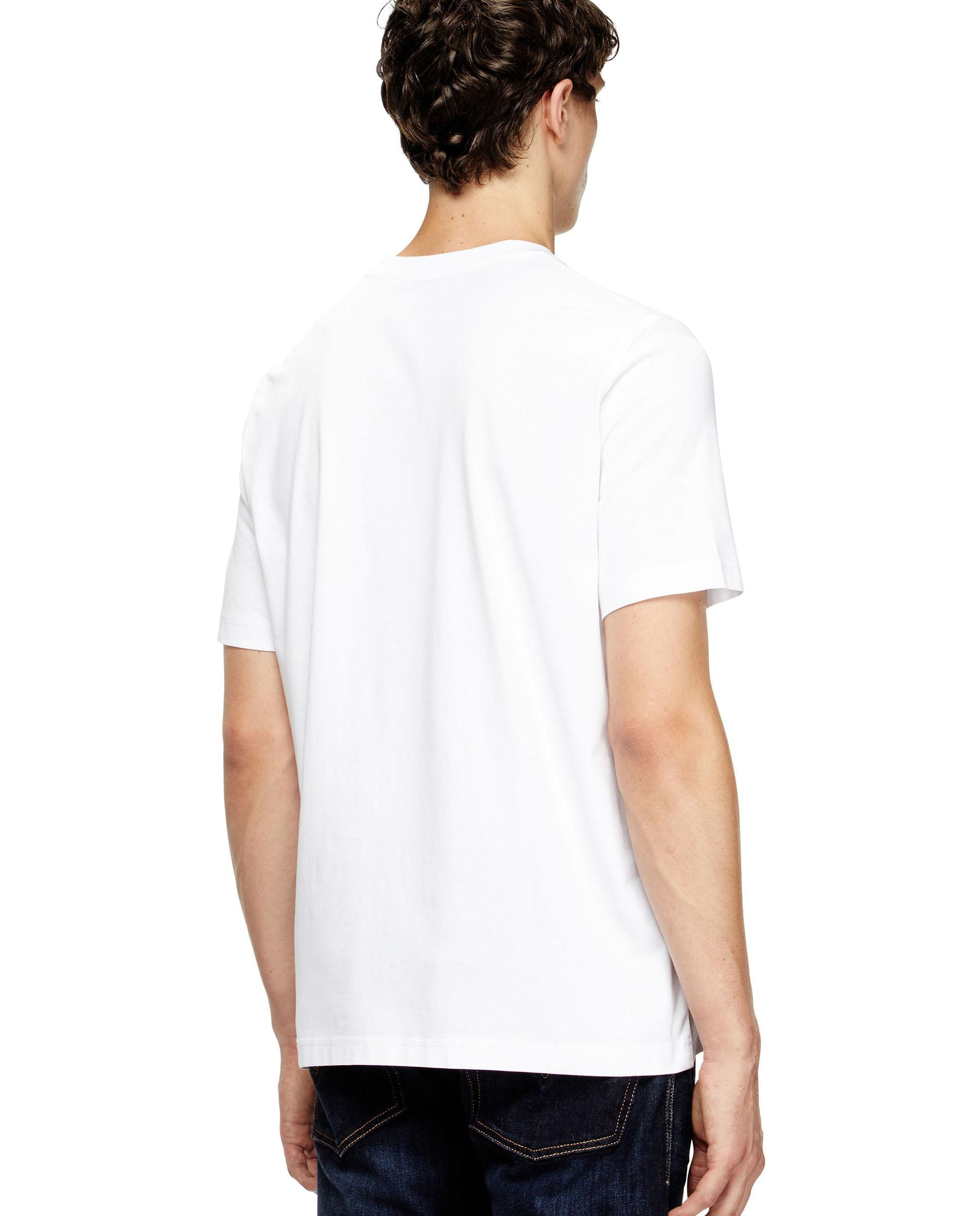 Camiseta de hombre de manga corta con logotipo diesel borroso - Blanco Blanco-2