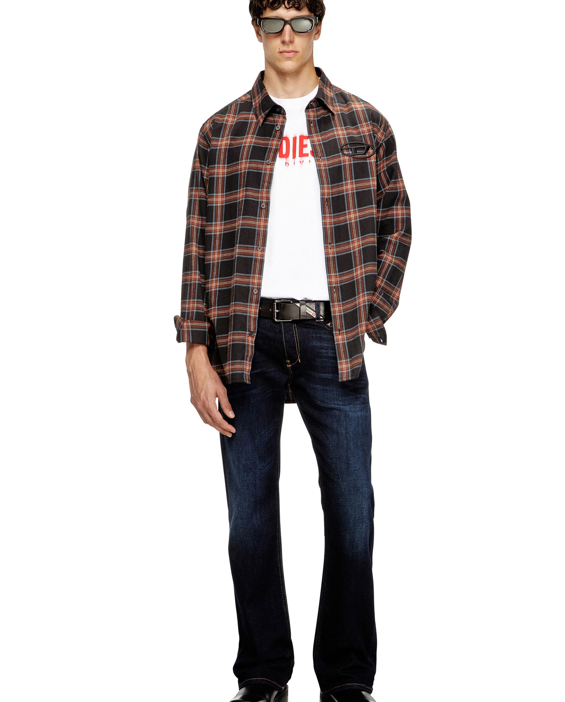 Camiseta de hombre de manga corta con logotipo diesel borroso - Blanco Blanco-3