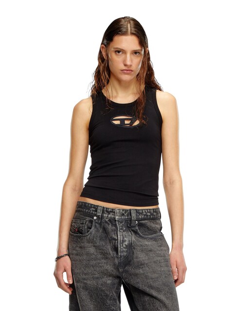 Imagen 0 de Camiseta  de mujer sin mangas con logo
