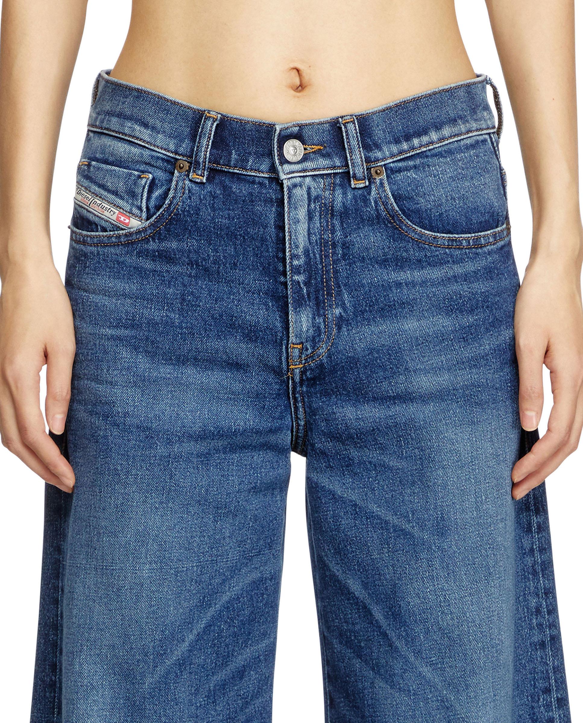 Vaqueros campana de mujer DIESEL con cintura media - Azul denim Azul denim-3