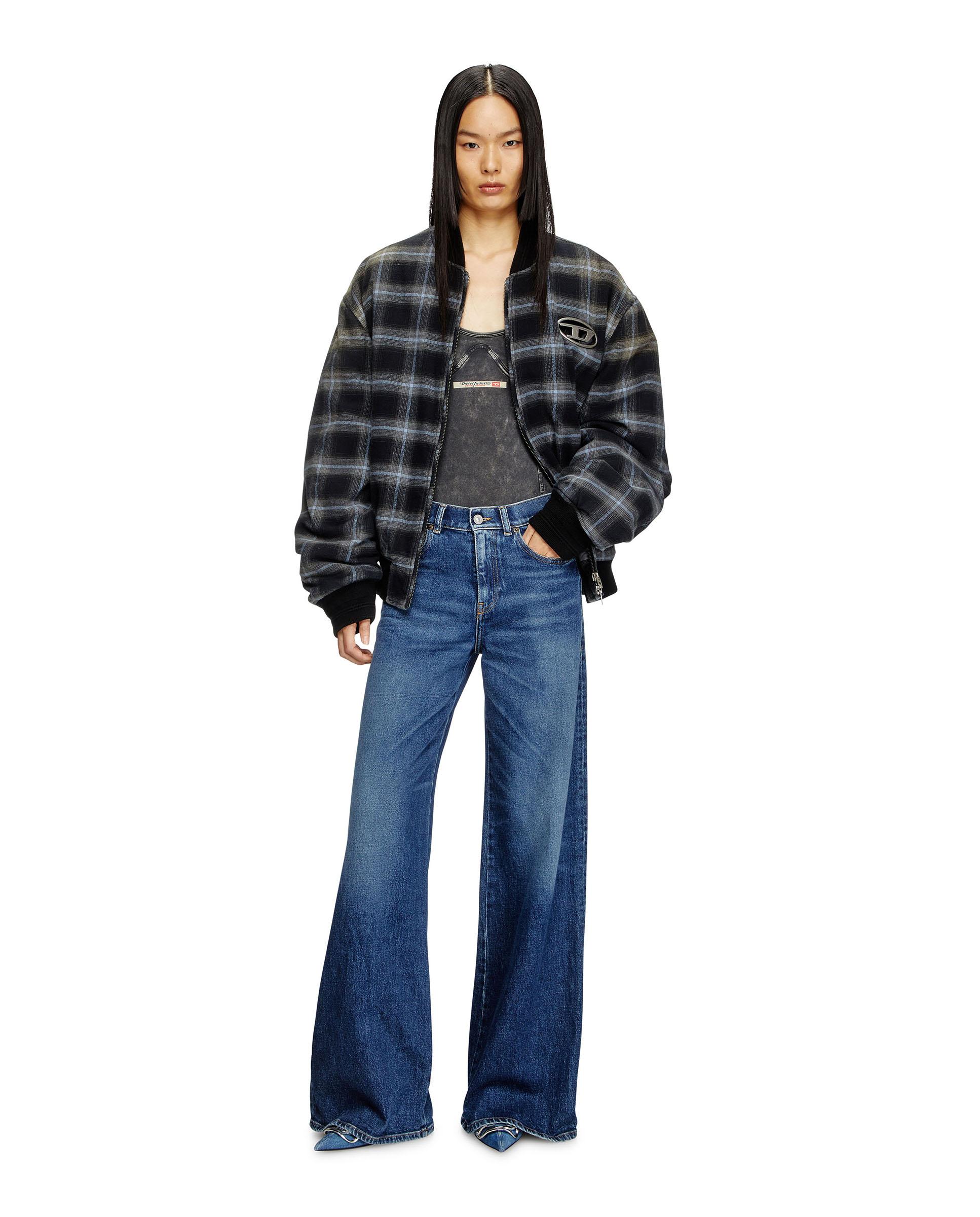 Vaqueros campana de mujer DIESEL con cintura media - Azul denim Azul denim-4