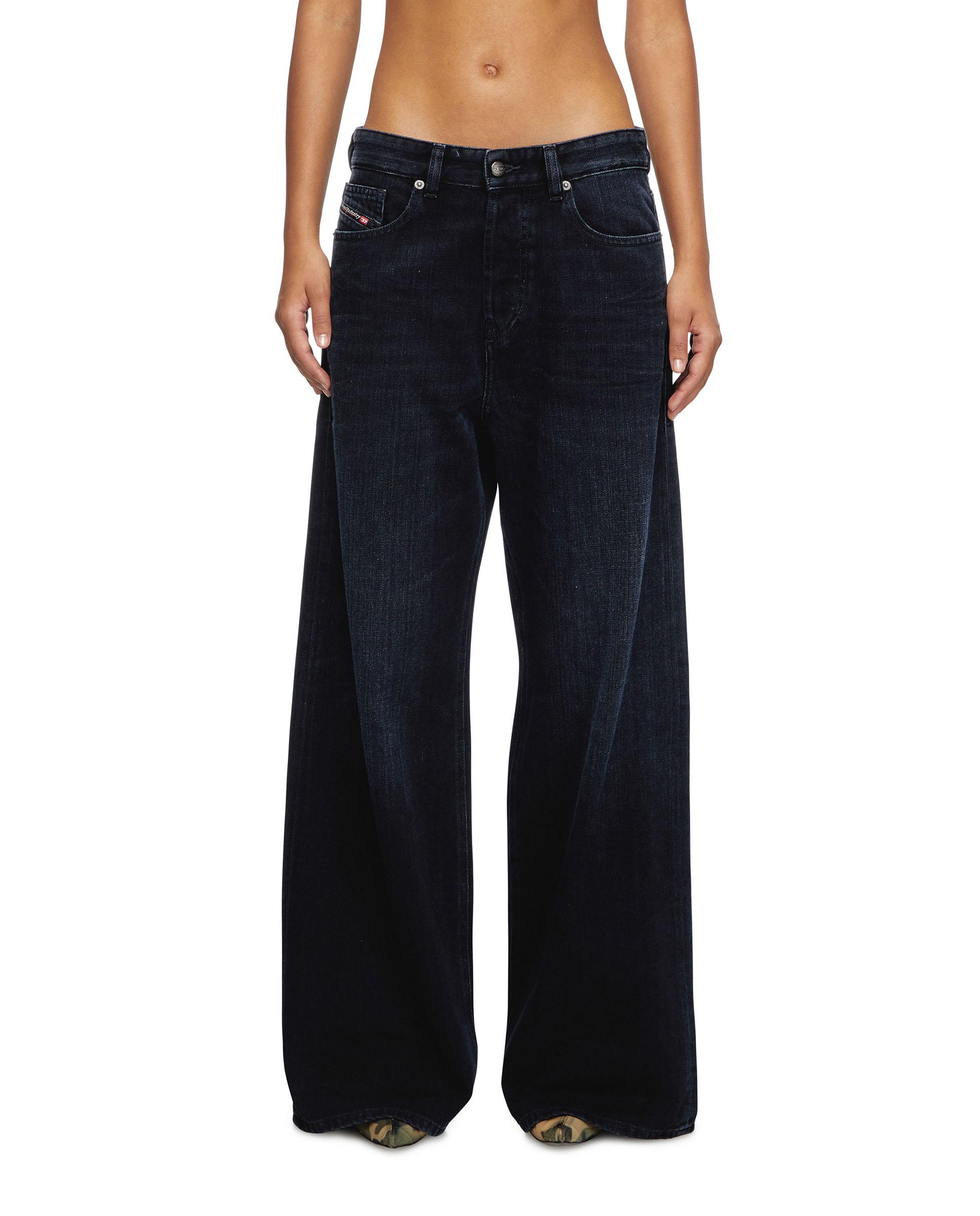 Vaquero campana de mujer y cintura baja - Diesel - Azul oscuro Azul oscuro-2