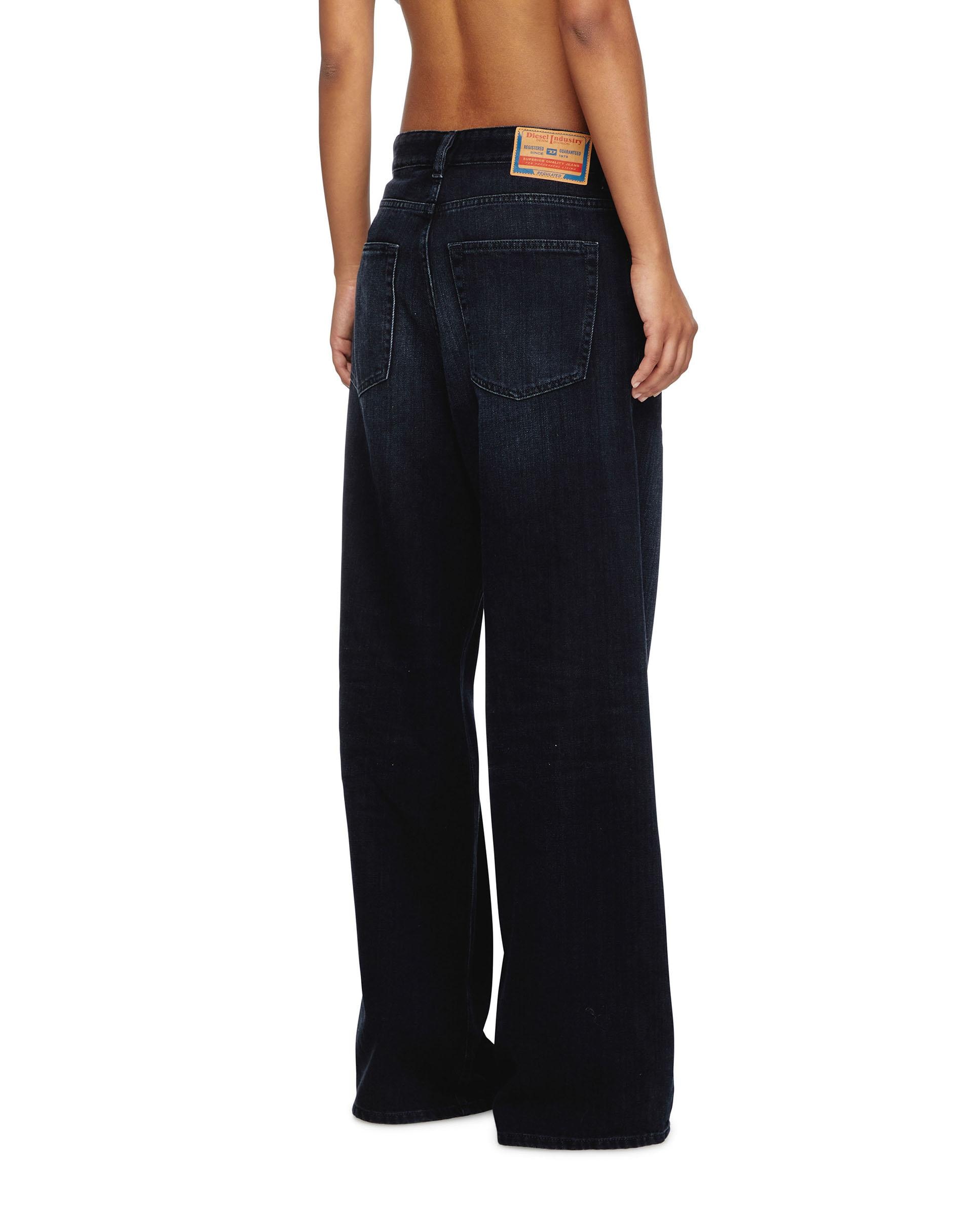 Vaquero campana de mujer y cintura baja - Diesel - Azul oscuro Azul oscuro-3