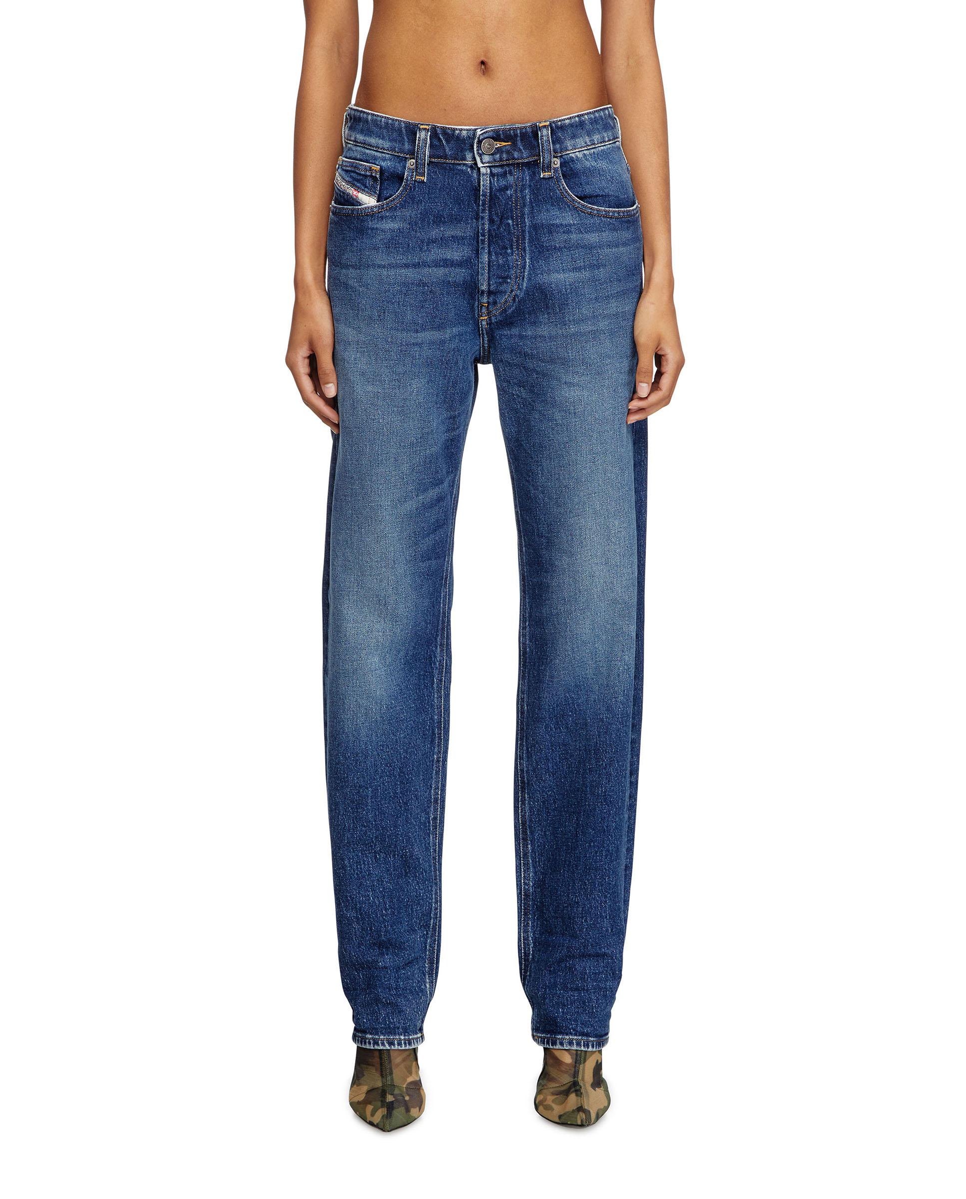 Vaqueros rectos de mujer DIESEL con cintura baja - Azul denim Azul denim-1
