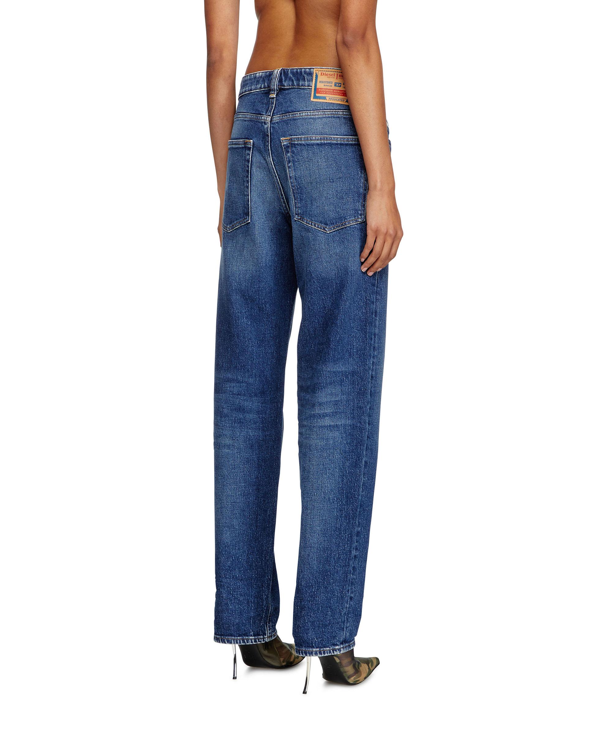Vaqueros rectos de mujer DIESEL con cintura baja - Azul denim Azul denim-2
