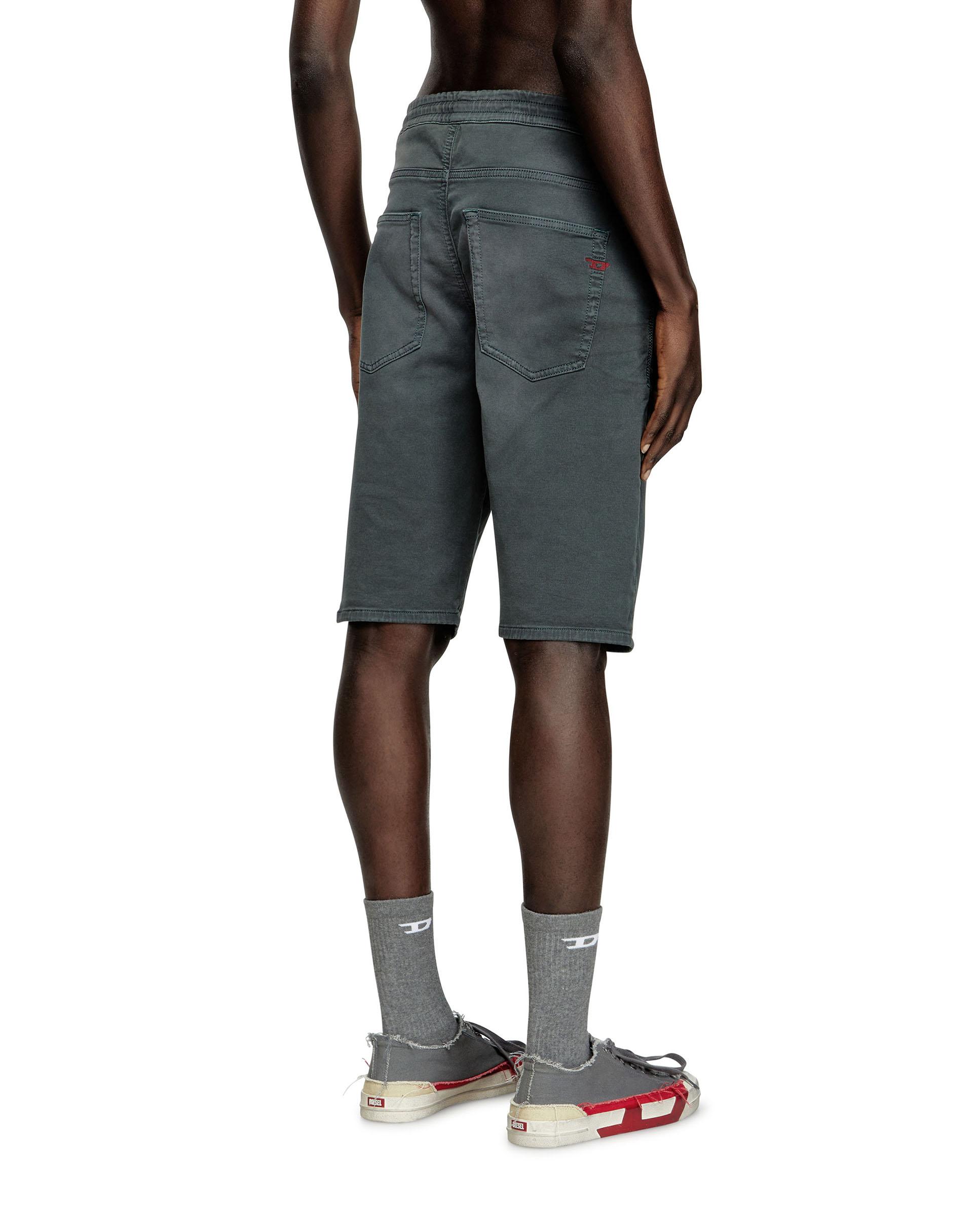 Imagen 2 de Pantalones cortos de hombre DIESEL denim con cintura elástica - Gris Gris