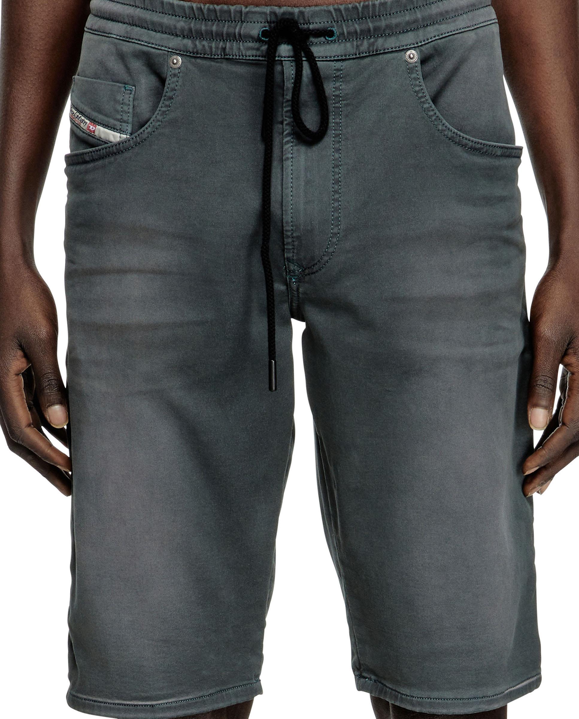 Imagen 3 de Pantalones cortos de hombre DIESEL denim con cintura elástica - Gris Gris