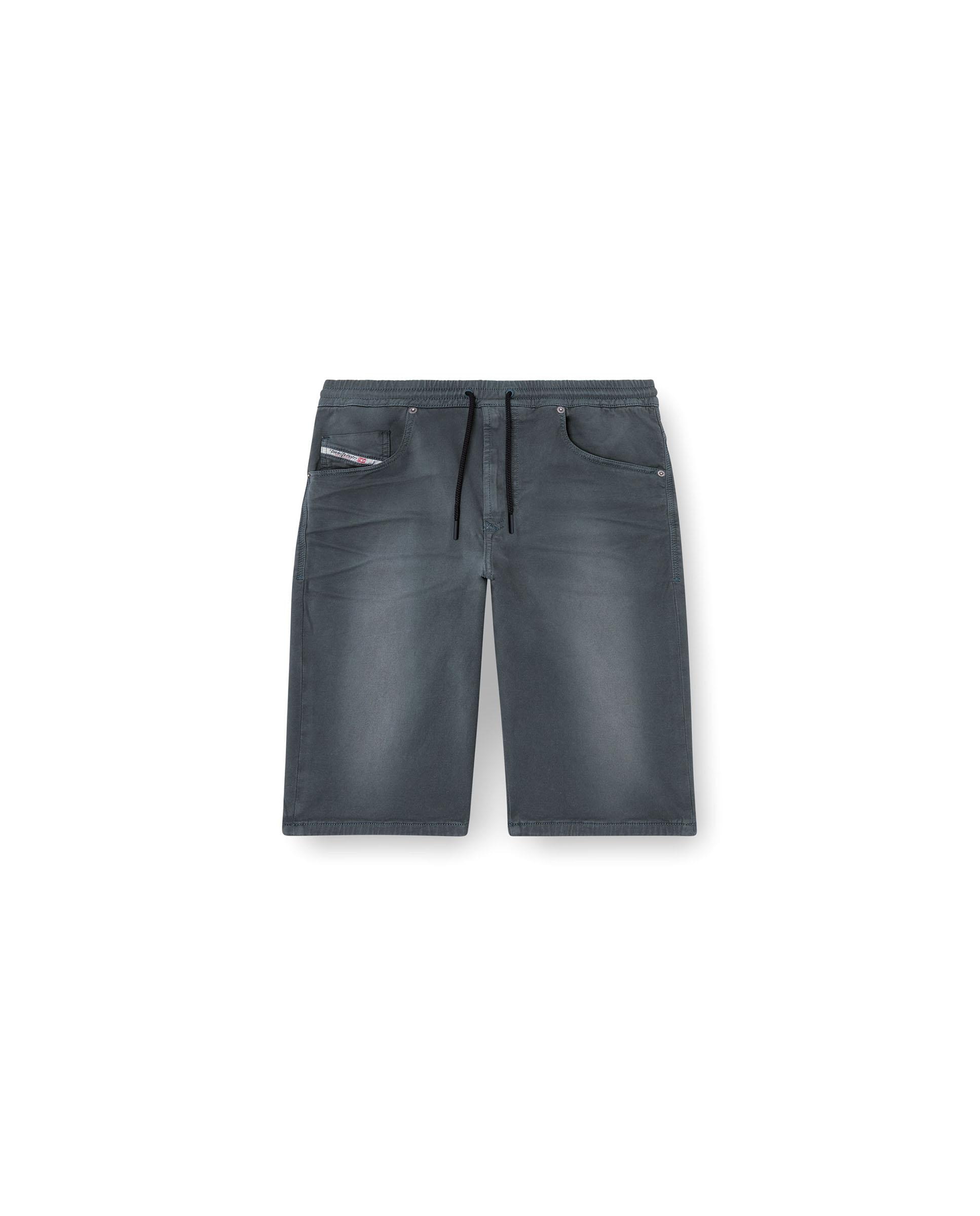Imagen 5 de Pantalones cortos de hombre DIESEL denim con cintura elástica - Gris Gris