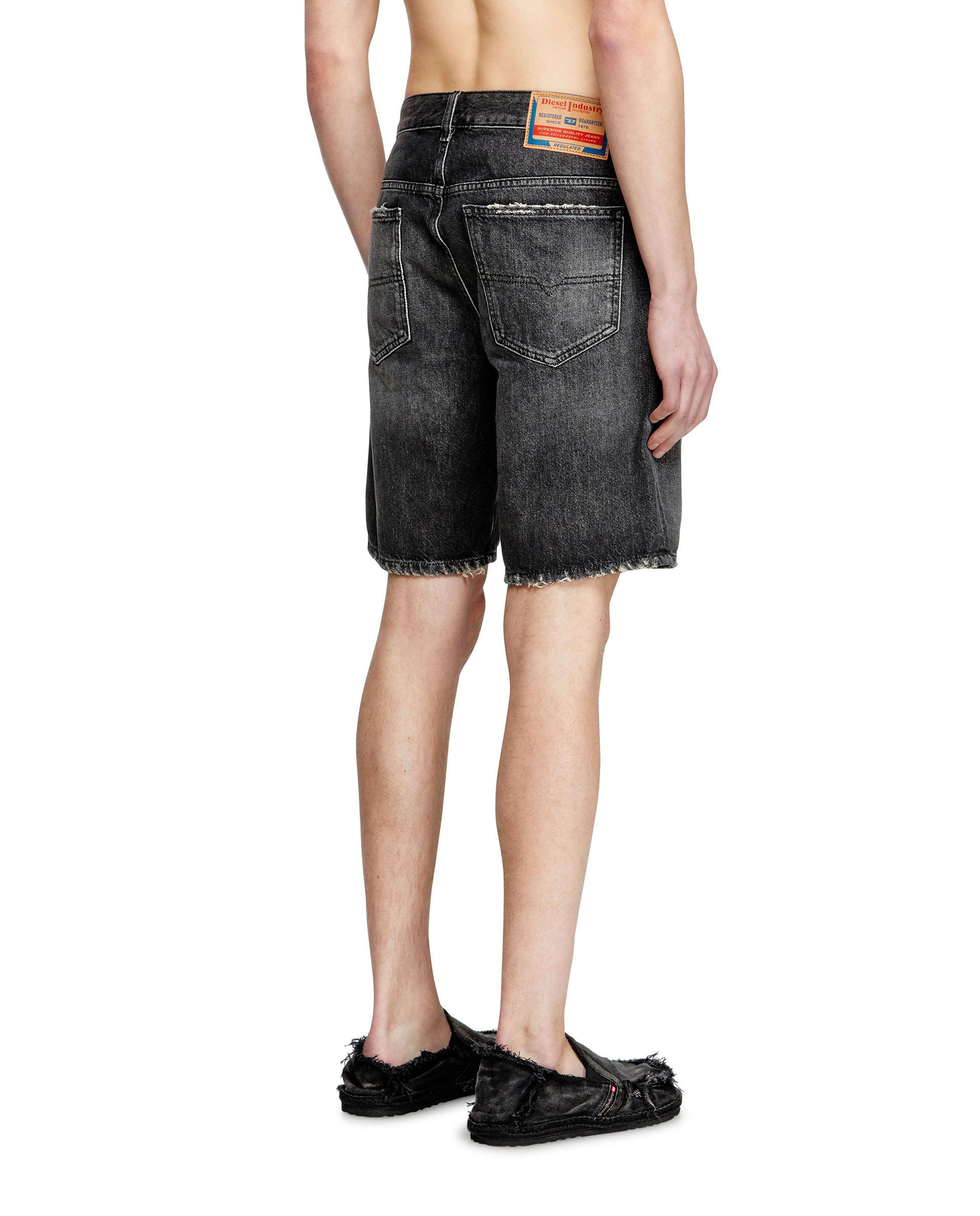 Pantalones cortos vaquero slim de hombre - Diesel - Negro Negro-2