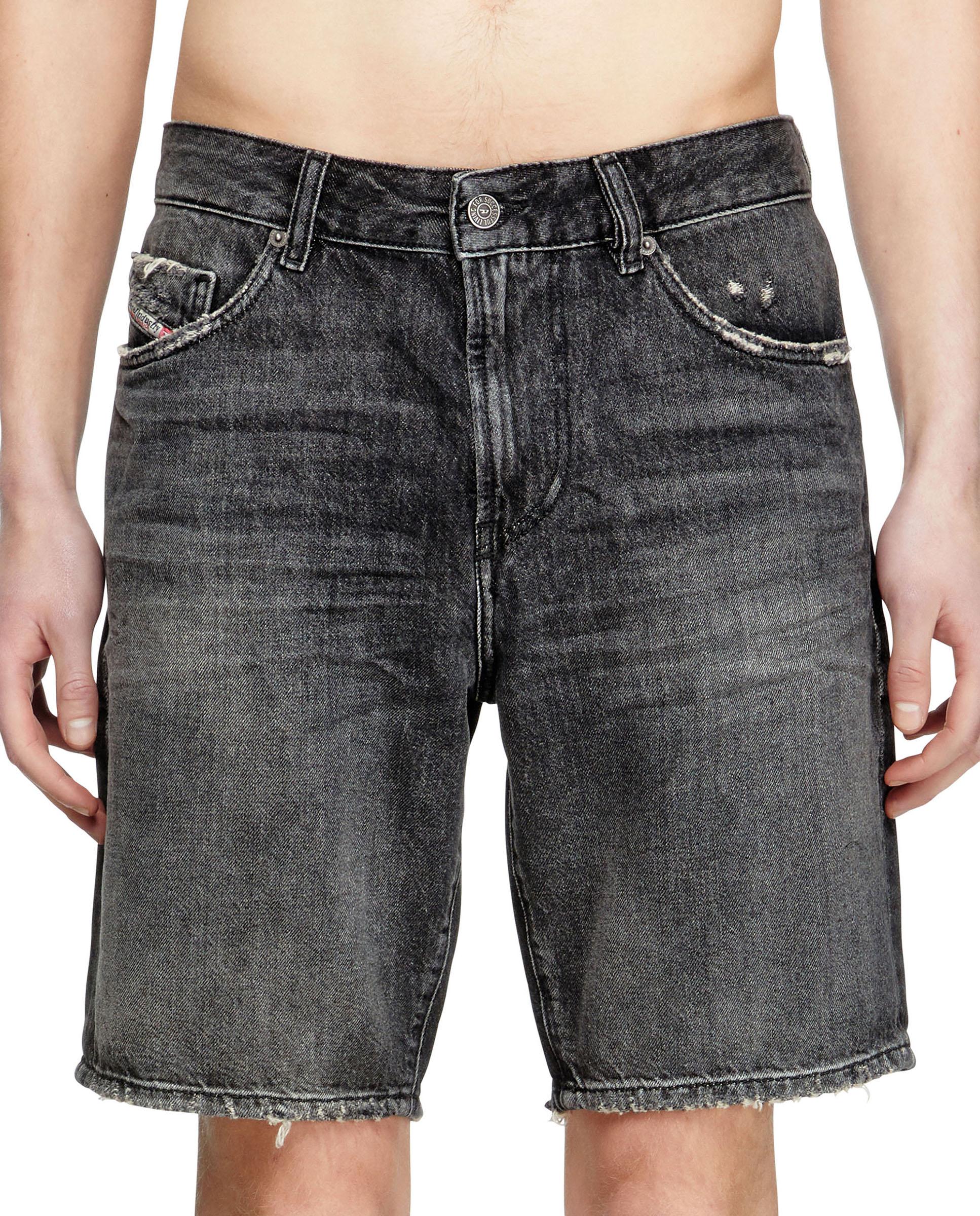 Pantalones cortos vaquero slim de hombre - Diesel - Negro Negro-3