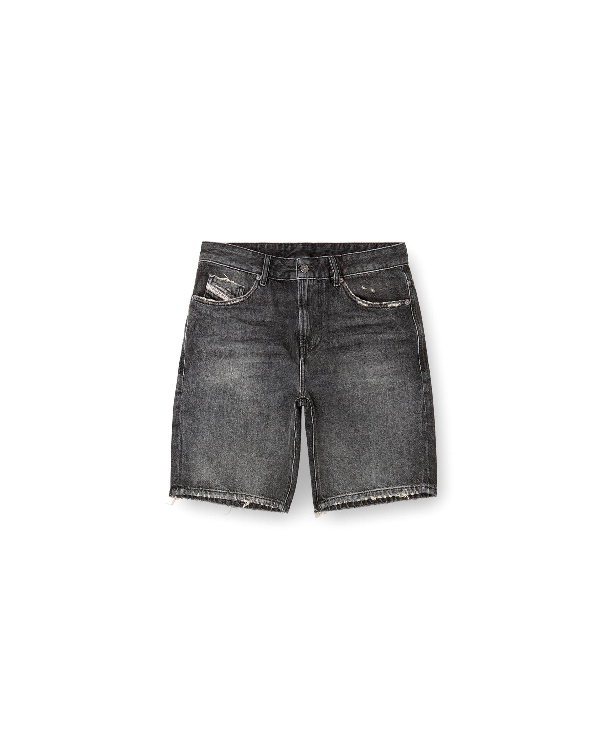 Pantalones cortos vaquero slim de hombre - Diesel - Negro Negro-5