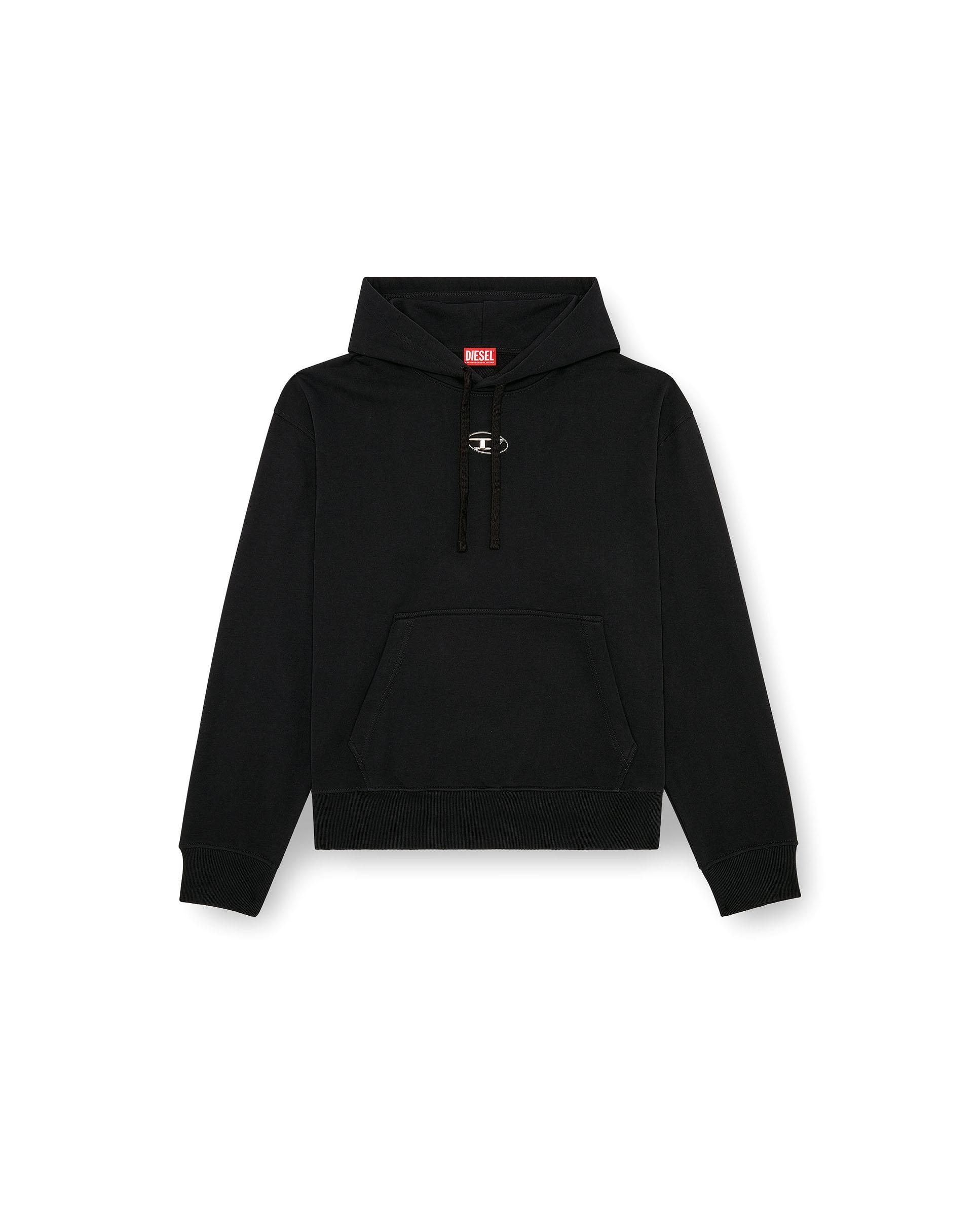 Sudadera con capucha de hombre DIESEL con logo - Negro Negro-4