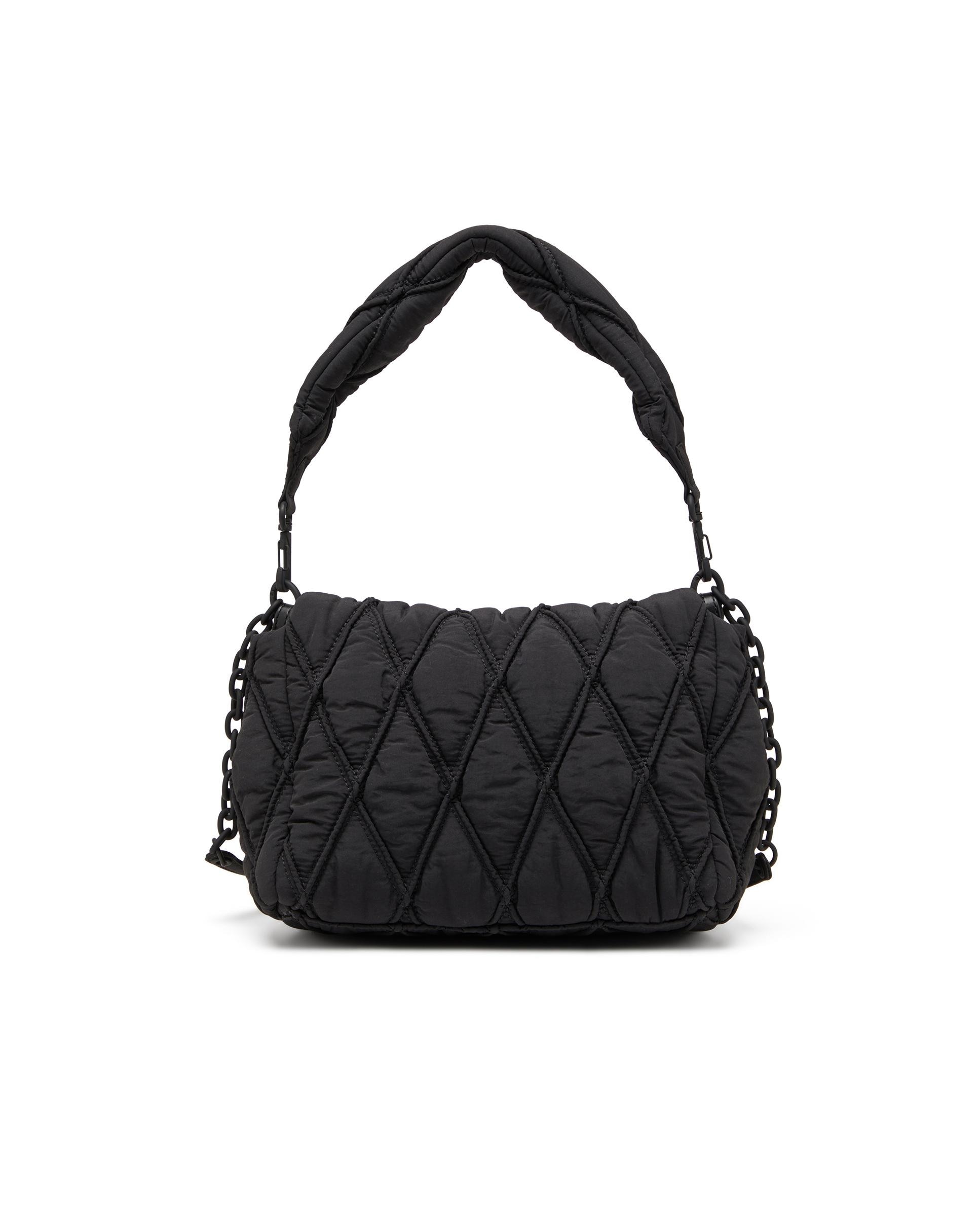 Bolso de hombro de mujer con doble correa y cadena con logo - Diesel - Negro Negro-2