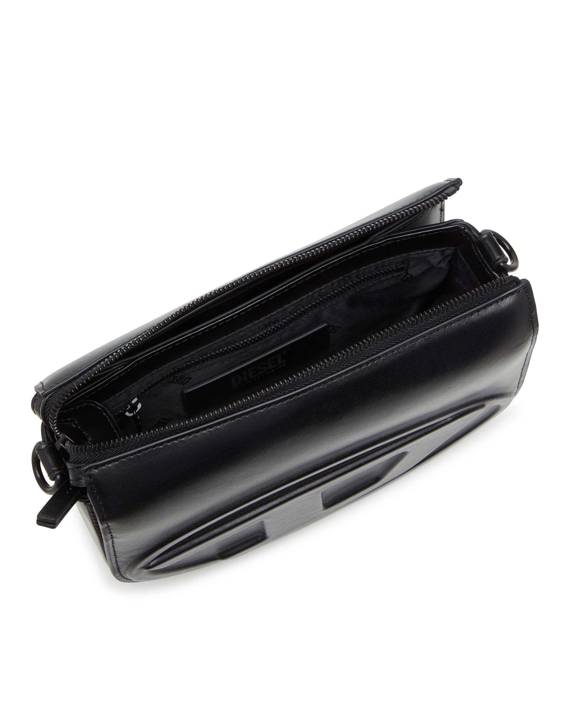 Bandolera camera de hombre de cuero de primera calidad 1dr - Diesel - Negro Negro-4