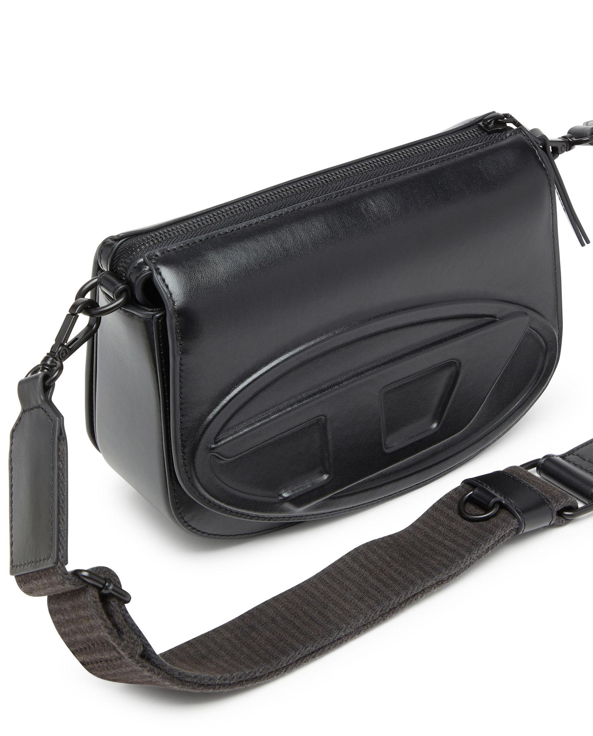 Bandolera camera de hombre de cuero de primera calidad 1dr - Diesel - Negro Negro-5