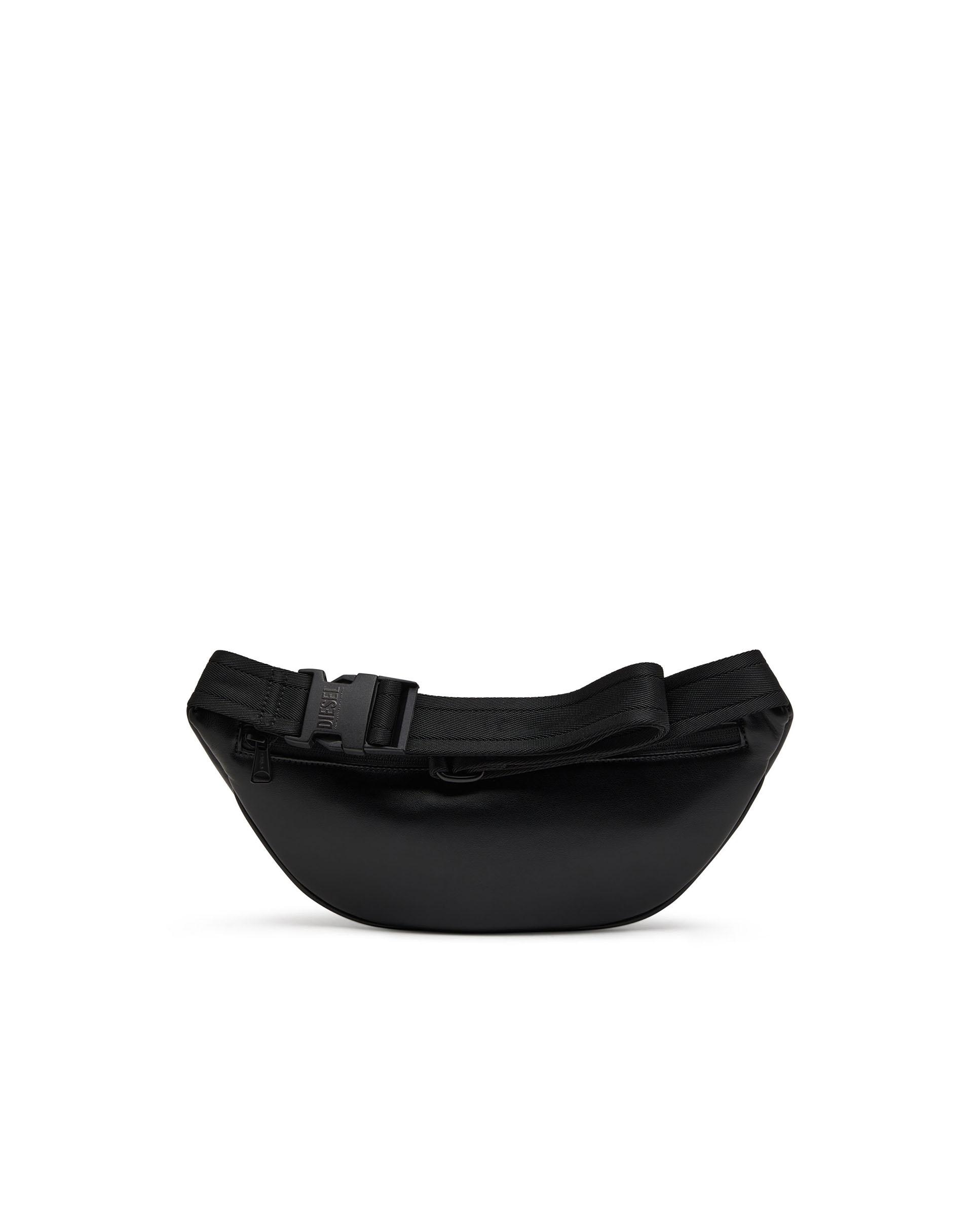 Riñonera de hombre DIESEL con logo metálico - Negro Negro-2
