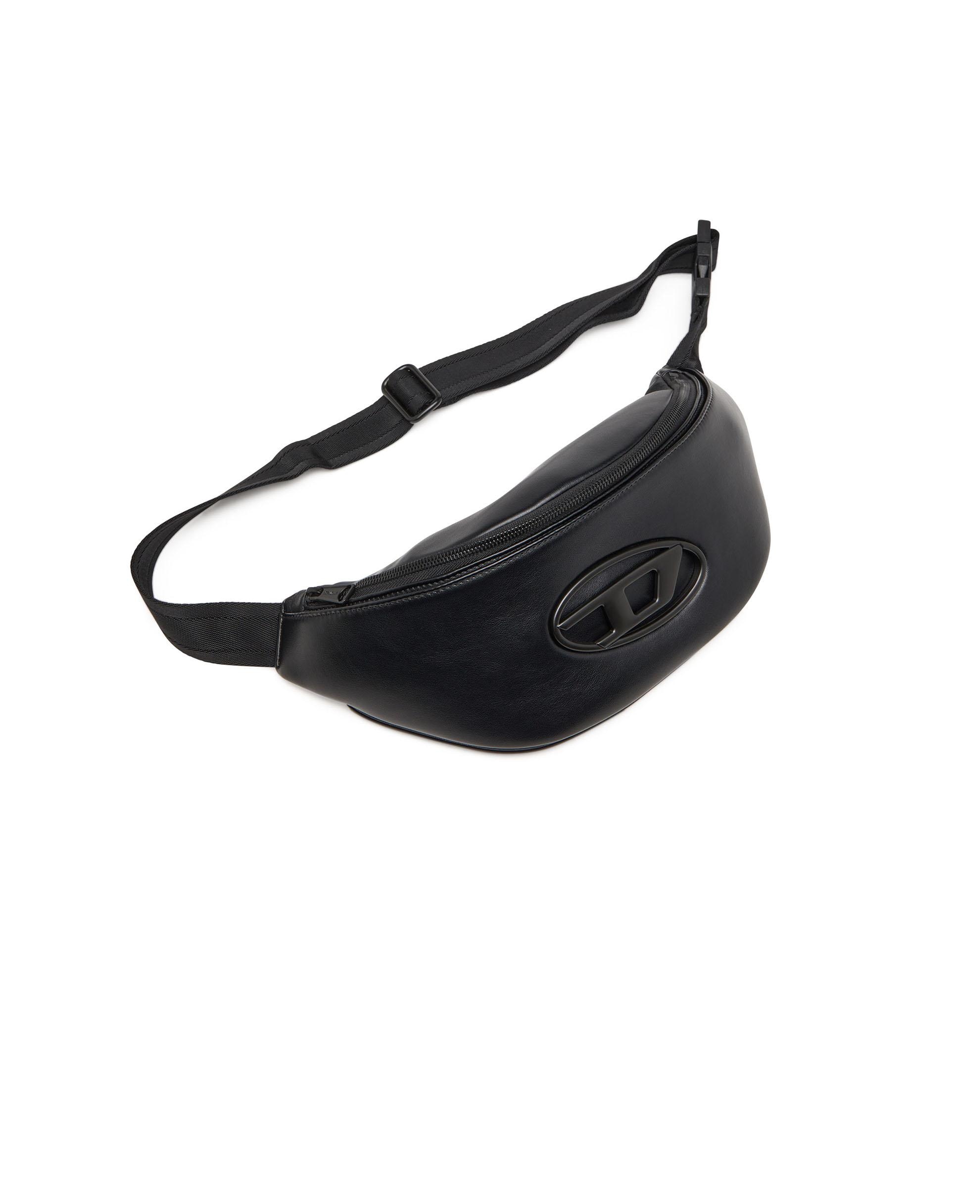 Riñonera de hombre DIESEL con logo metálico - Negro Negro-5