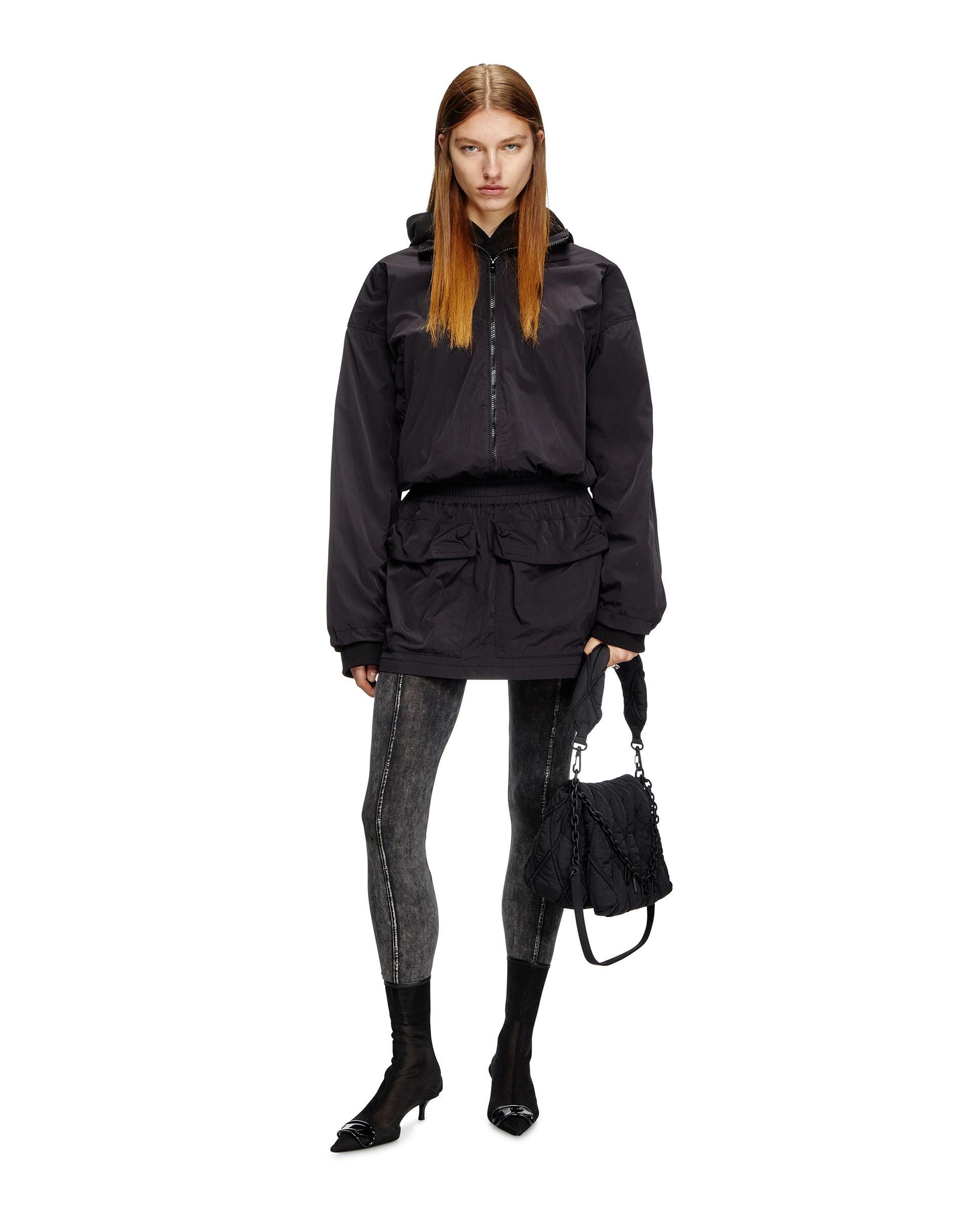 Falda corta con bolsillos - Diesel - Negro Negro-1