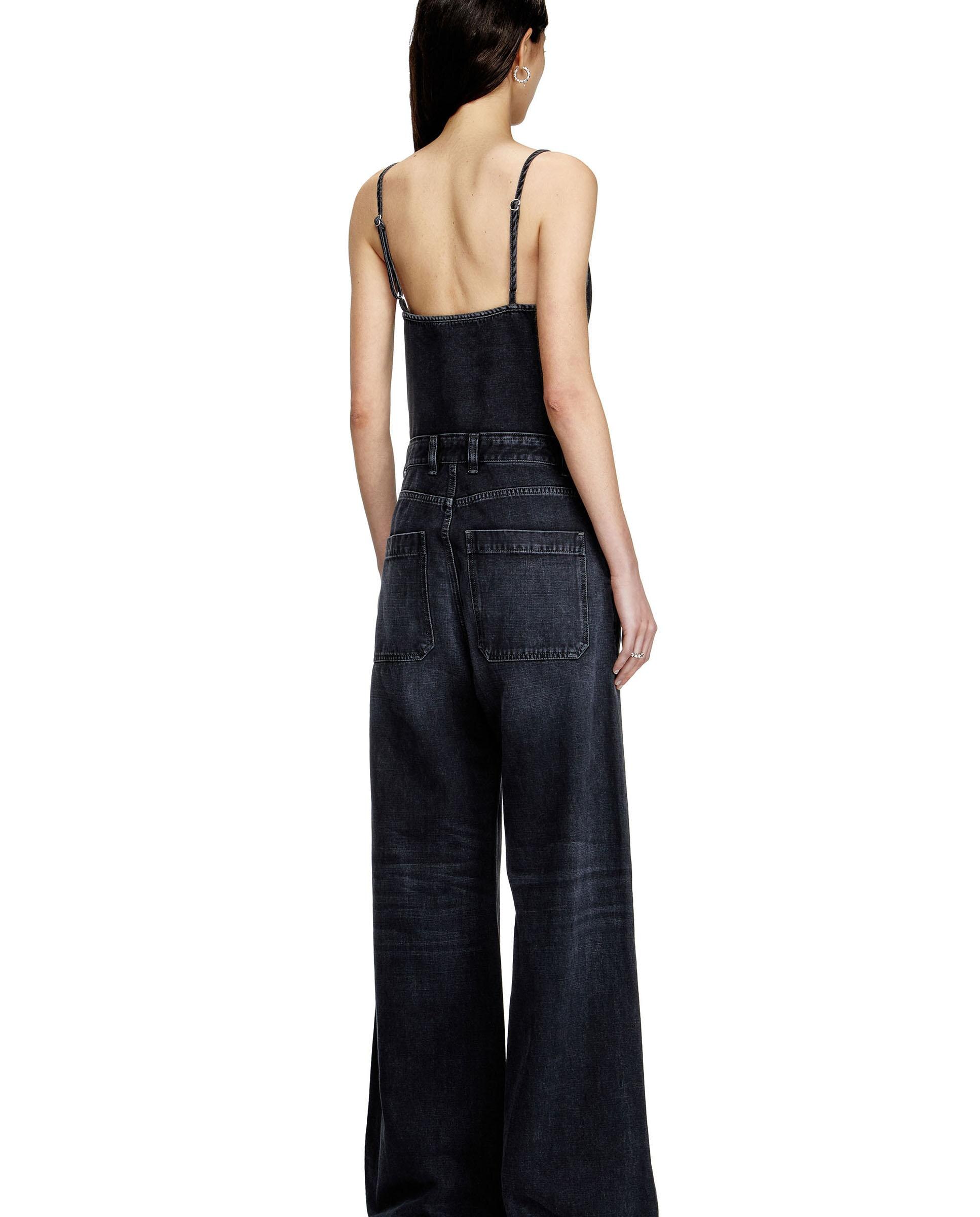 Mono de mujer denim con cierre de cremallera - Diesel - Azul oscuro Azul oscuro-2