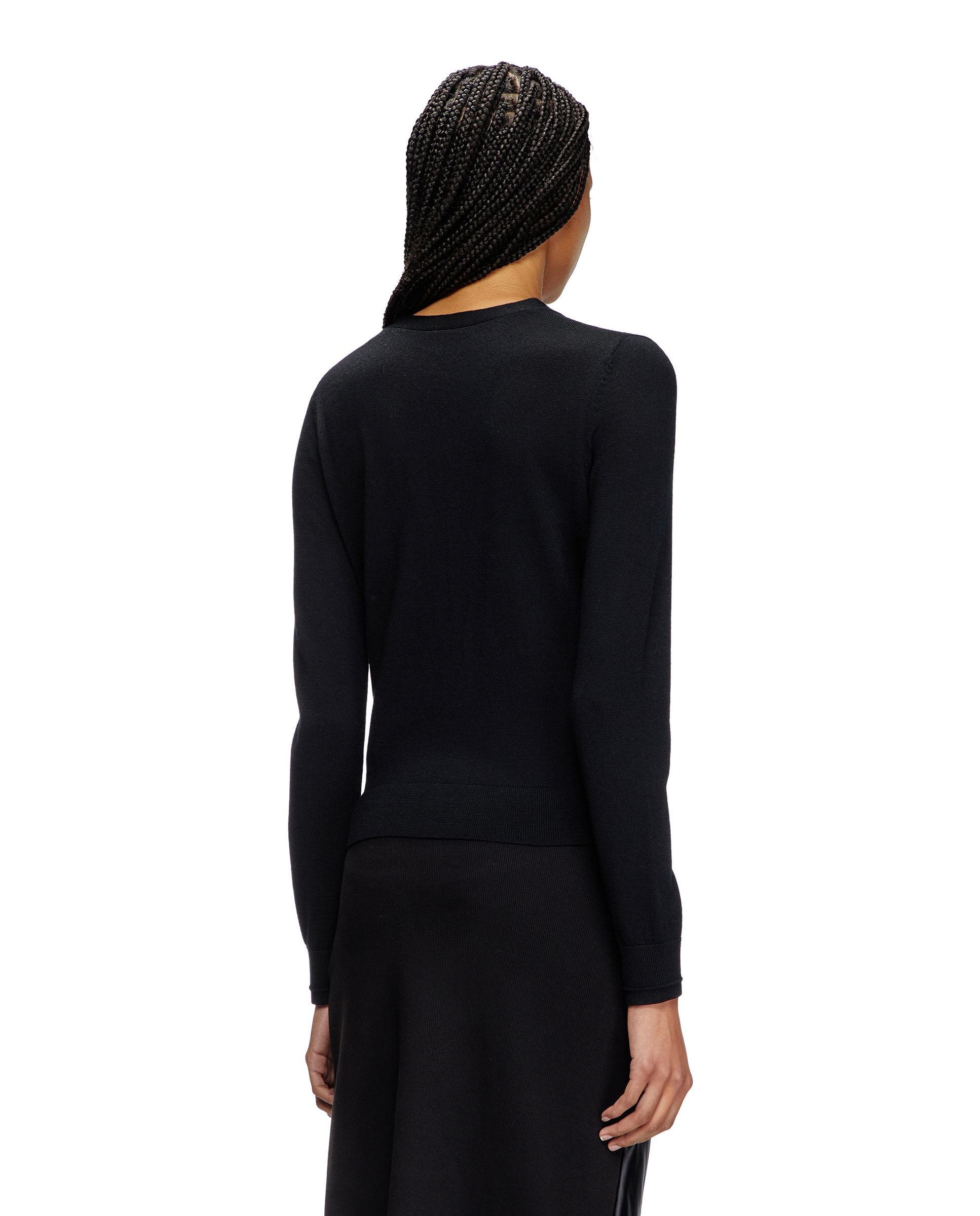 Cárdigan de mujer de lana con cierre de botones - Diesel - Negro Negro-2